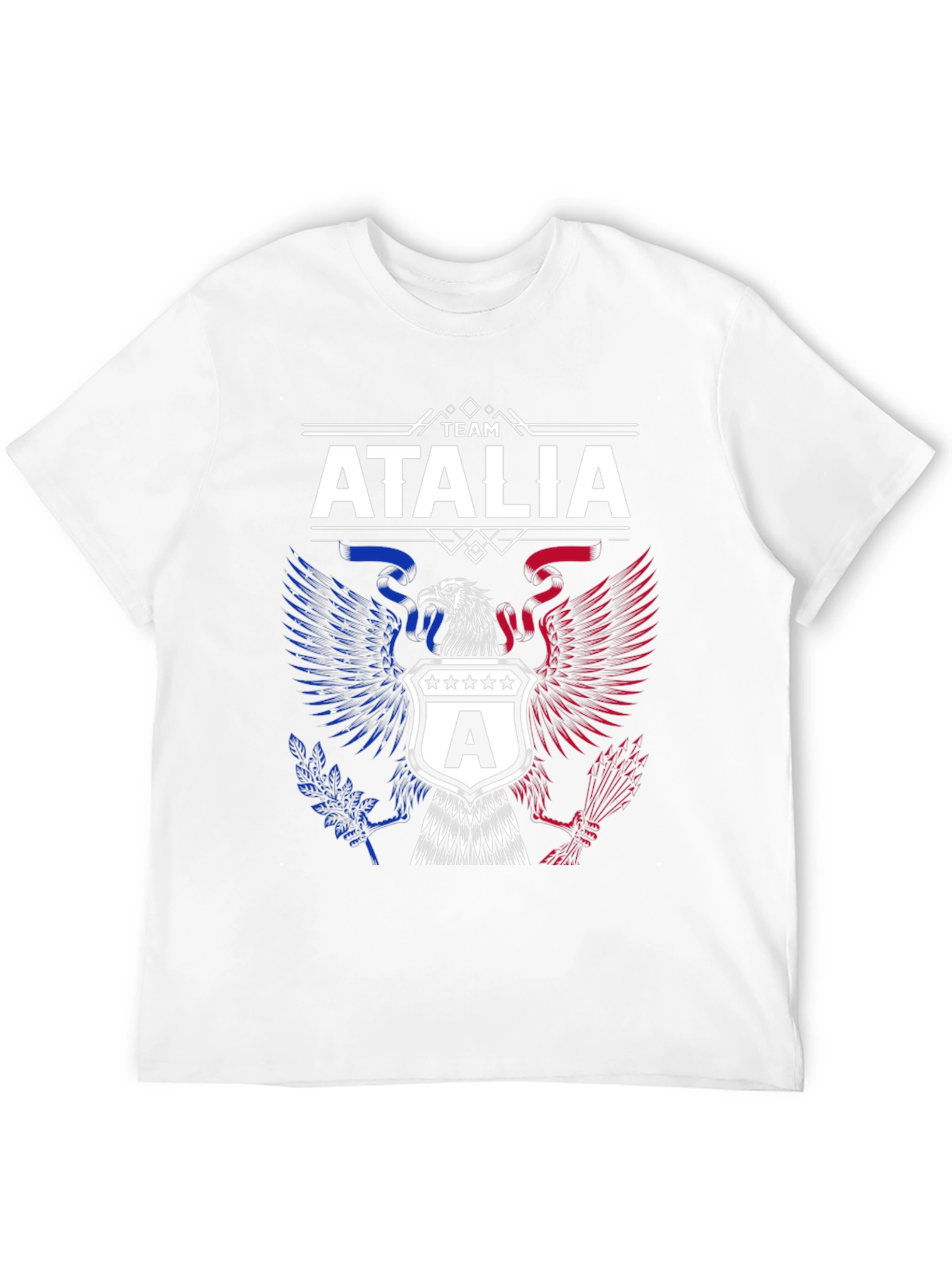 Team Atalia Patriotic Eagle Graphic Tee - Black