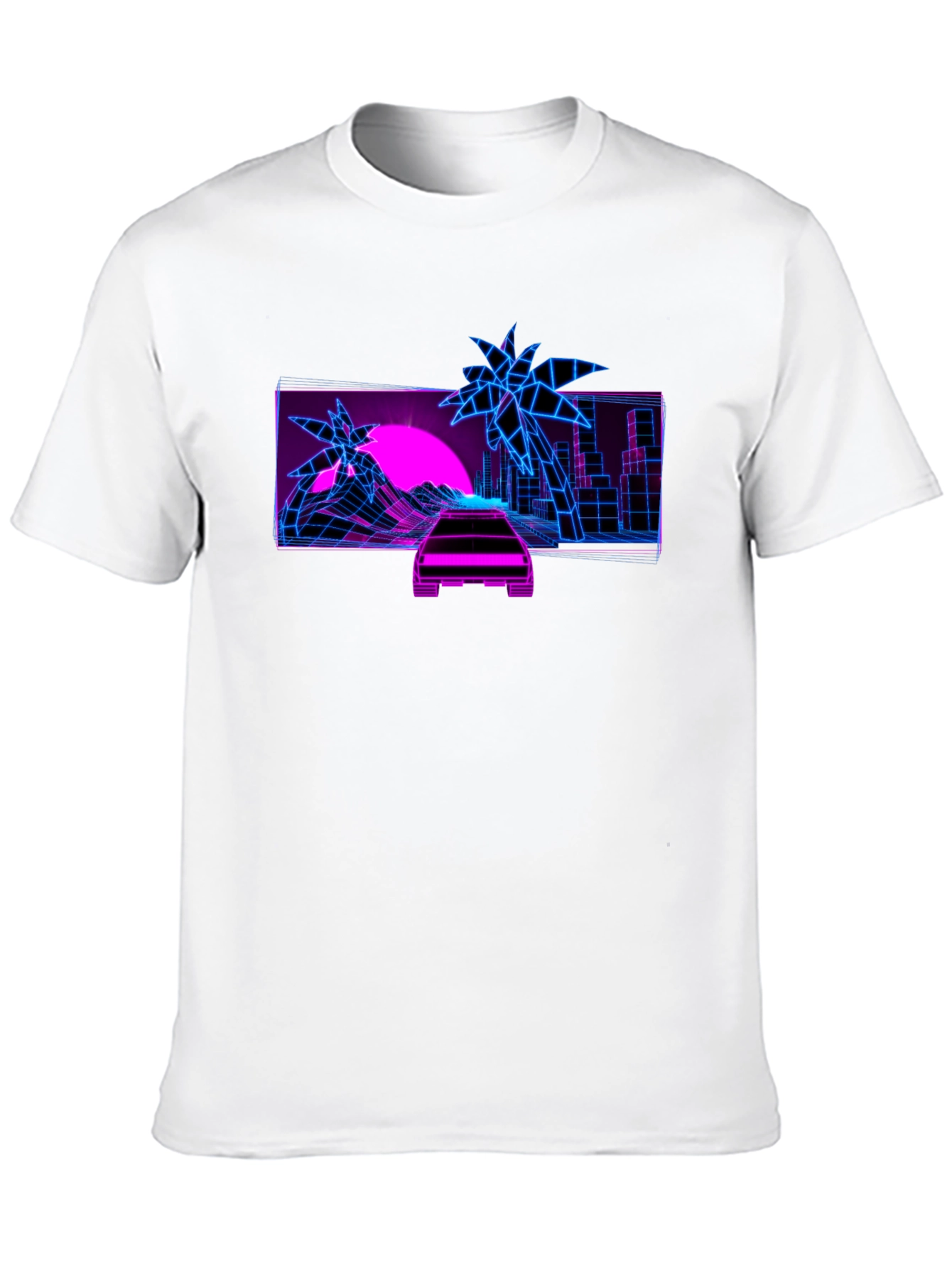 Retro Wave Graphic Tee - Synthwave Design
