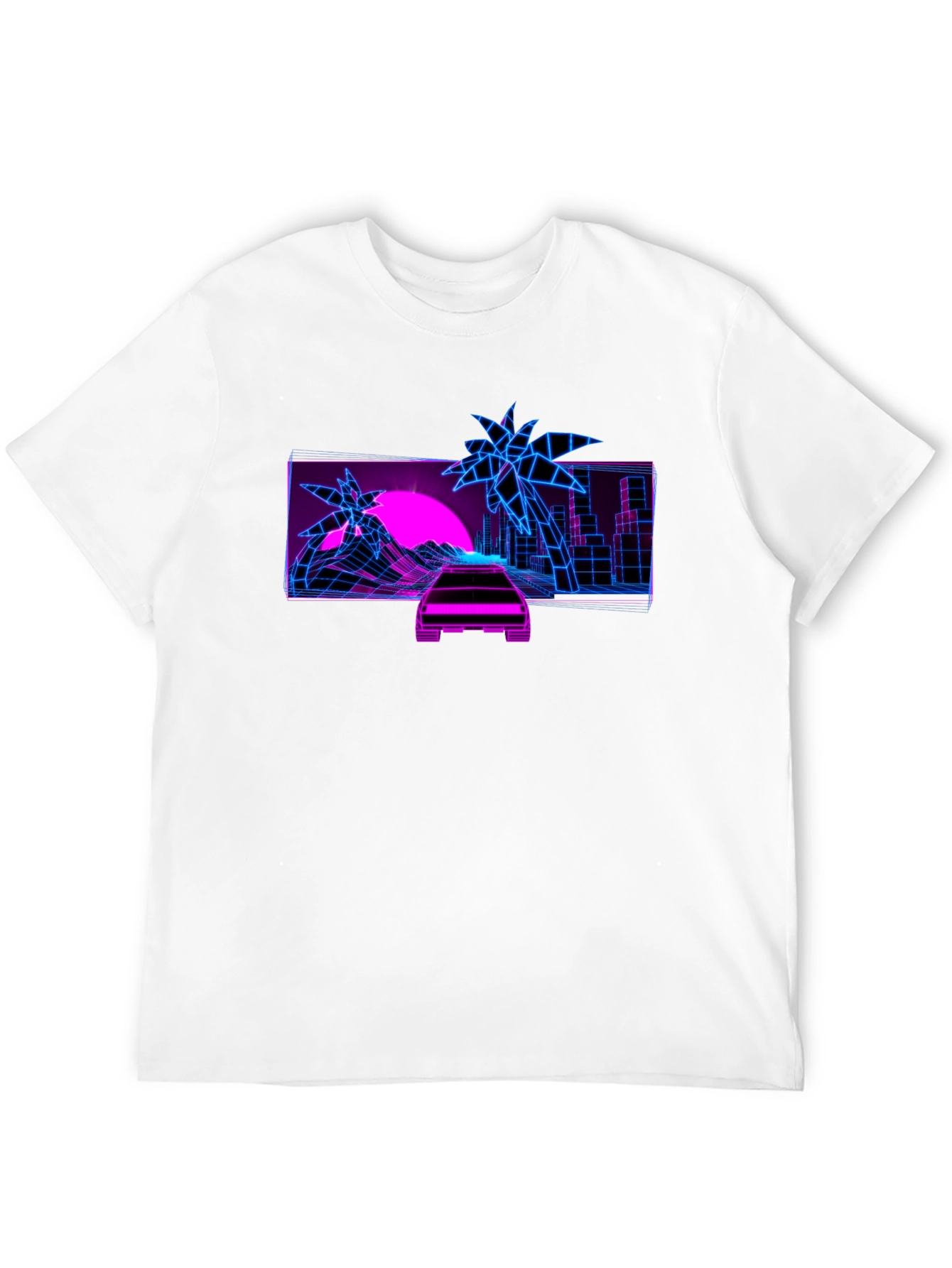 Retro Wave Graphic Tee - Synthwave Design