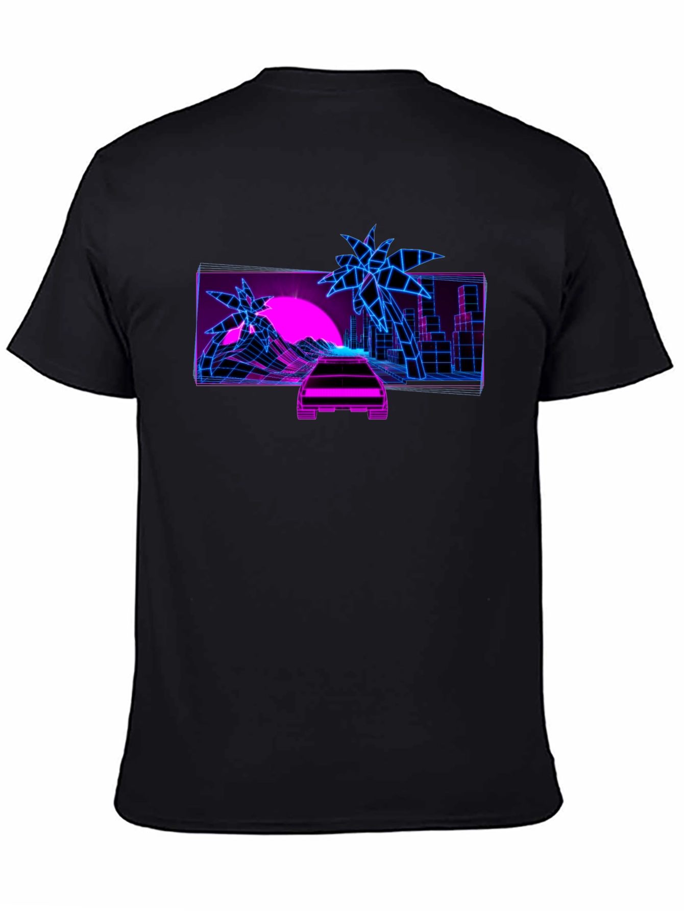 Retro Wave Graphic Tee - Synthwave Design