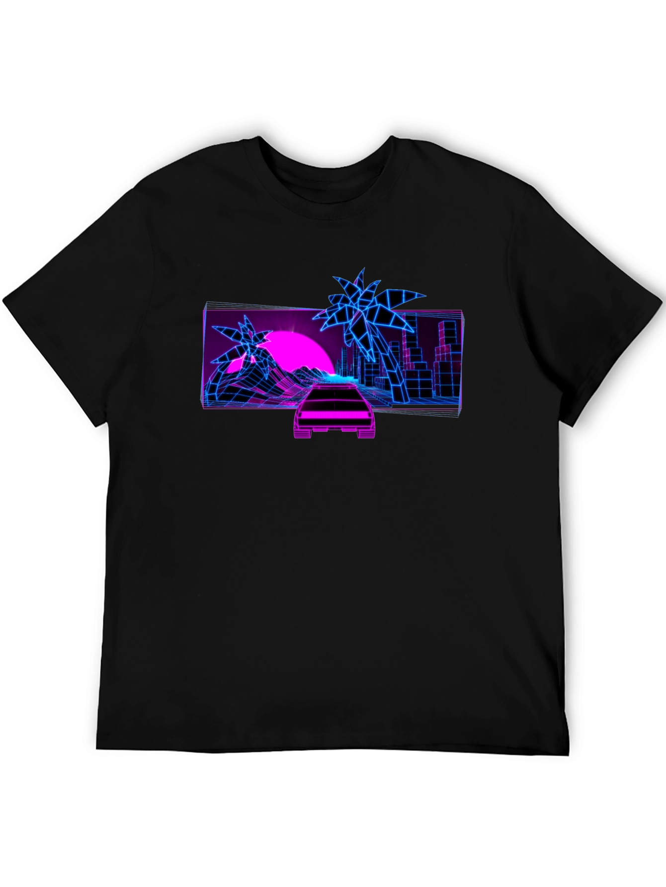 Retro Wave Graphic Tee - Synthwave Design