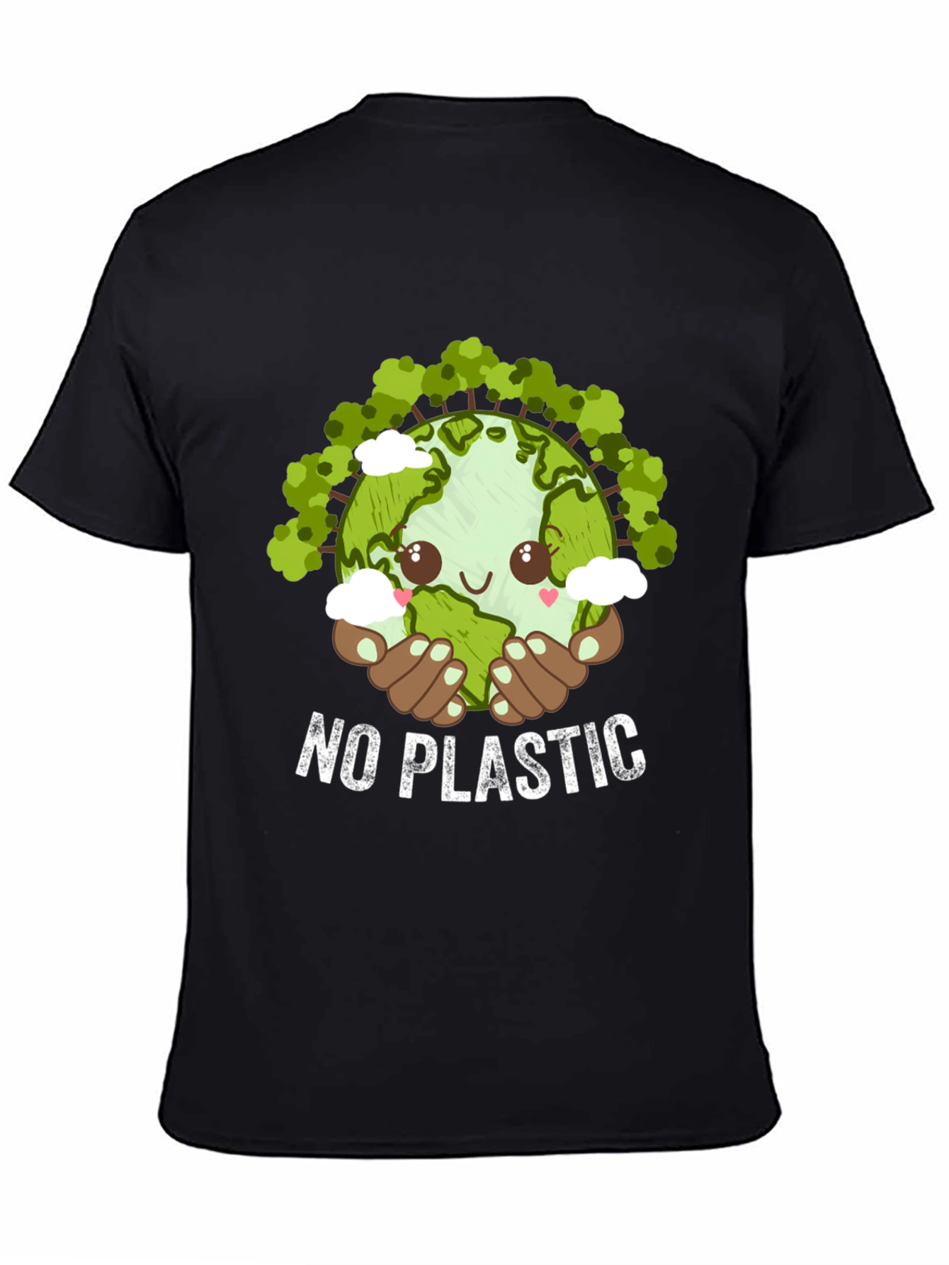 Eco-Friendly No Plastic Graphic T-Shirt