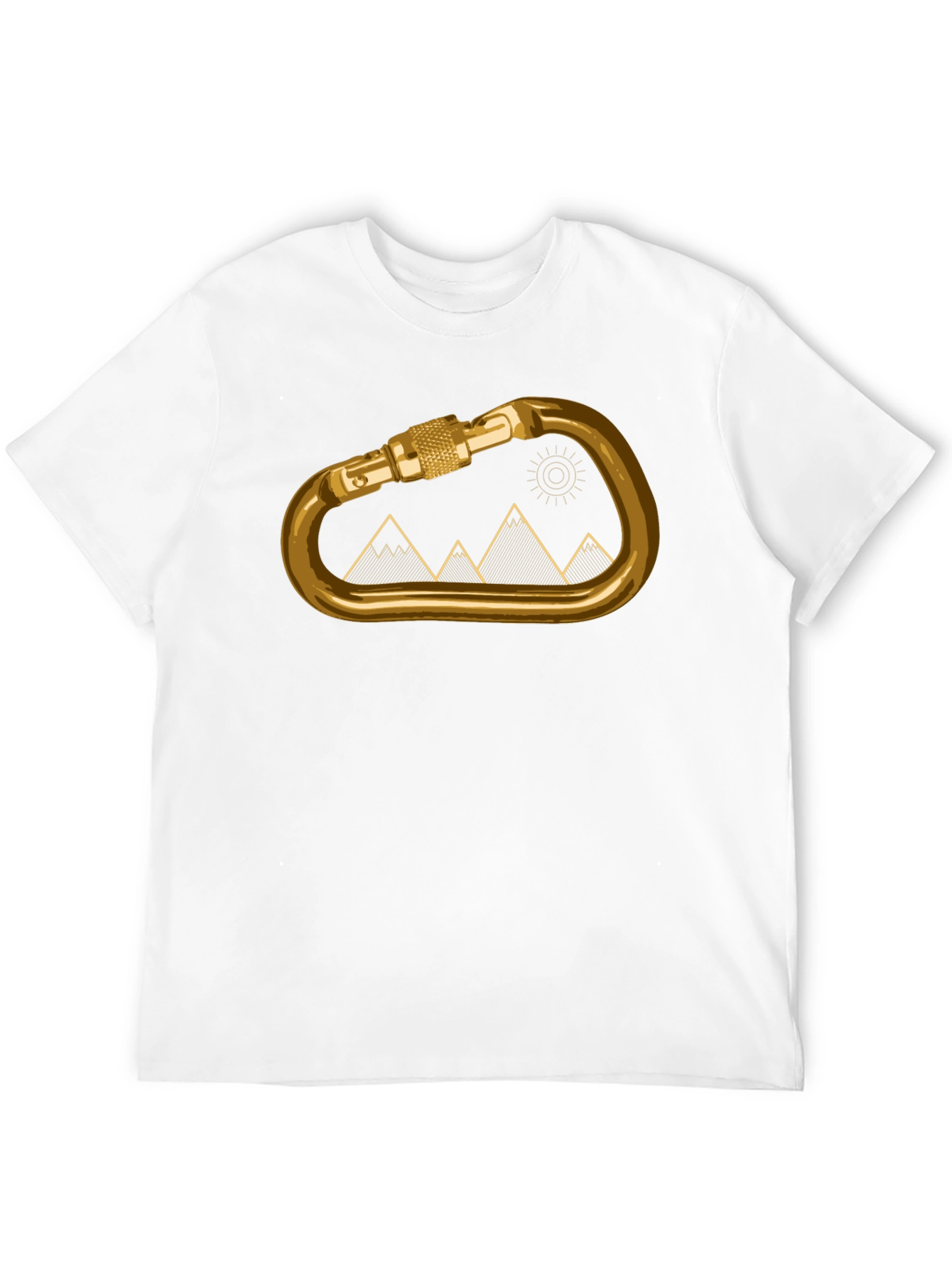 Climbing Carabiner Mountain Graphic Tee