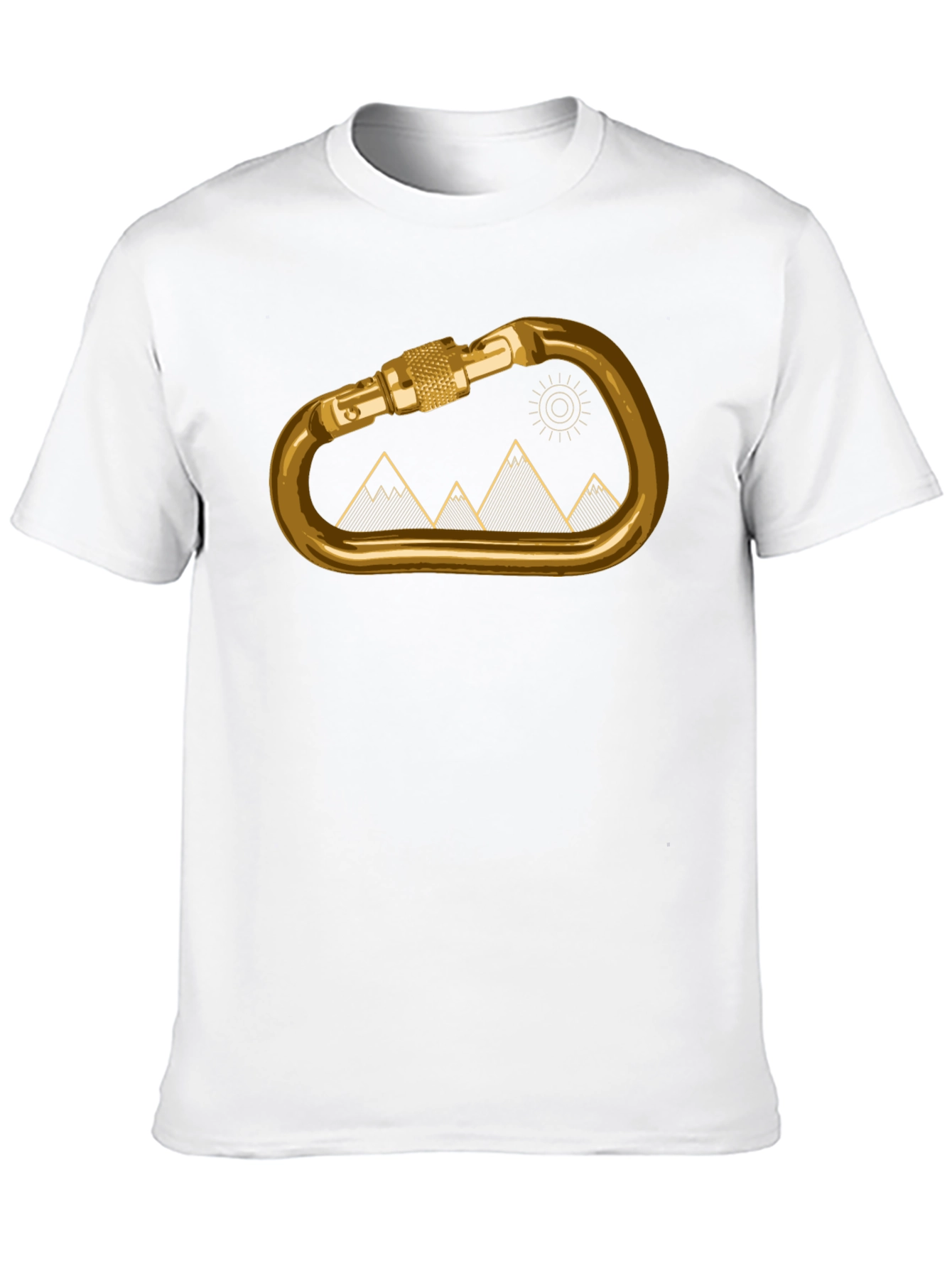 Climbing Carabiner Mountain Graphic Tee