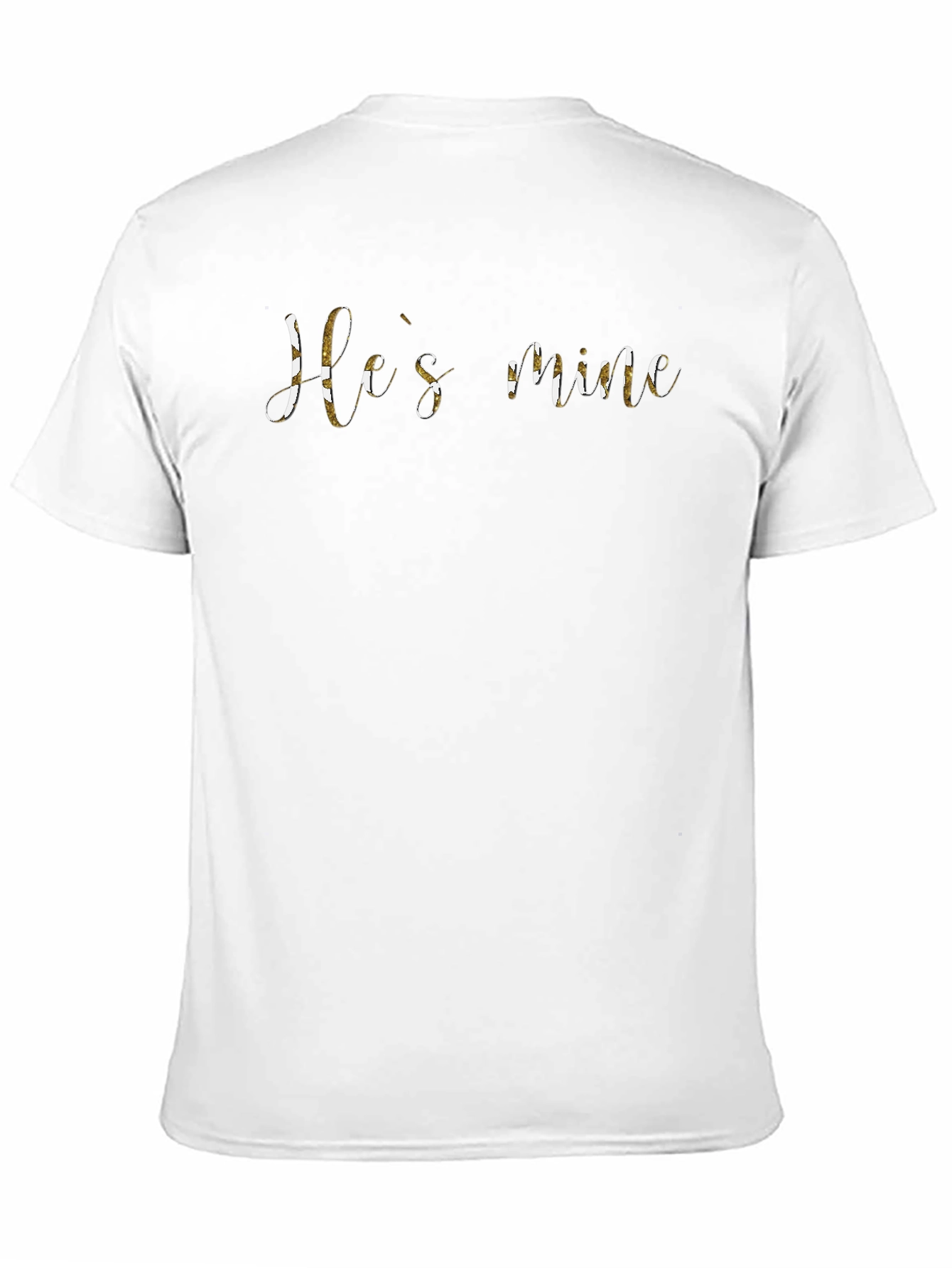 Hes Mine T-Shirt - Black Cotton Blend Tee