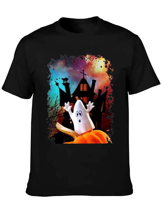 Halloween Ghost Pumpkin T-Shirt