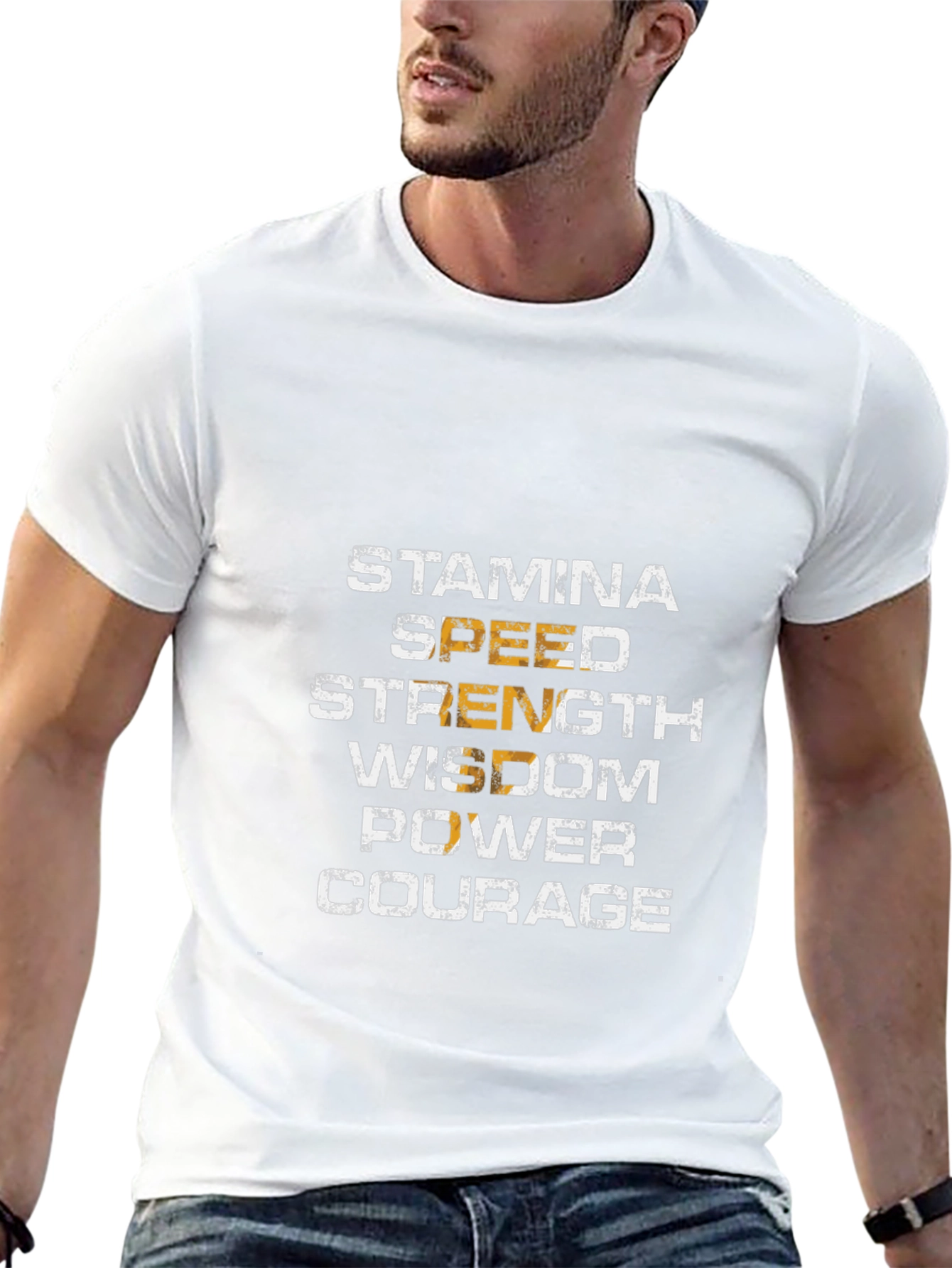 Stamina Strength Wisdom Graphic T-Shirt