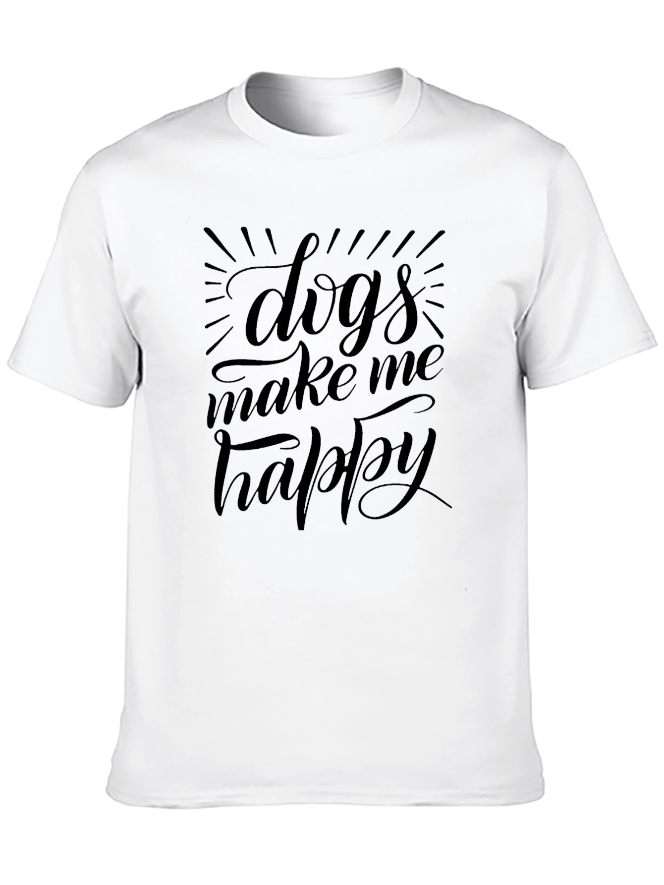 Dogs Make Me Happy Graphic Tee
