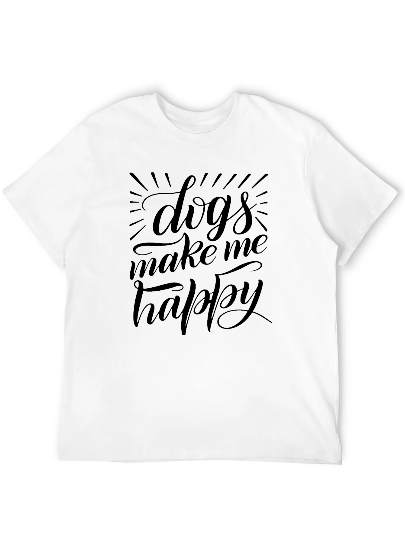 Dogs Make Me Happy Graphic Tee
