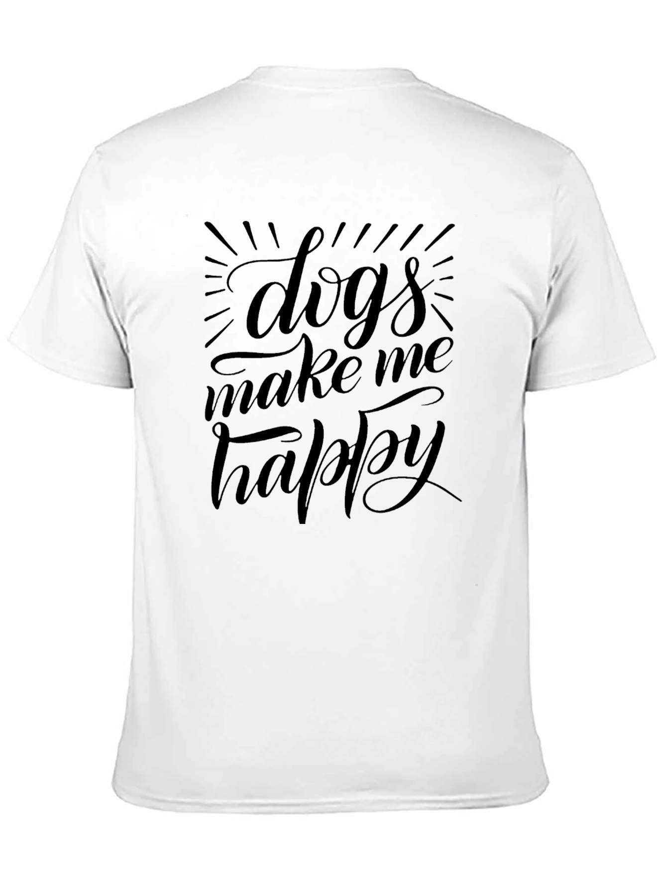 Dogs Make Me Happy Graphic Tee