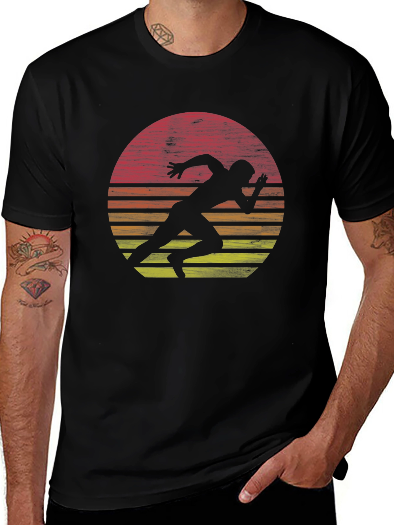 Retro Runner Graphic T-Shirt