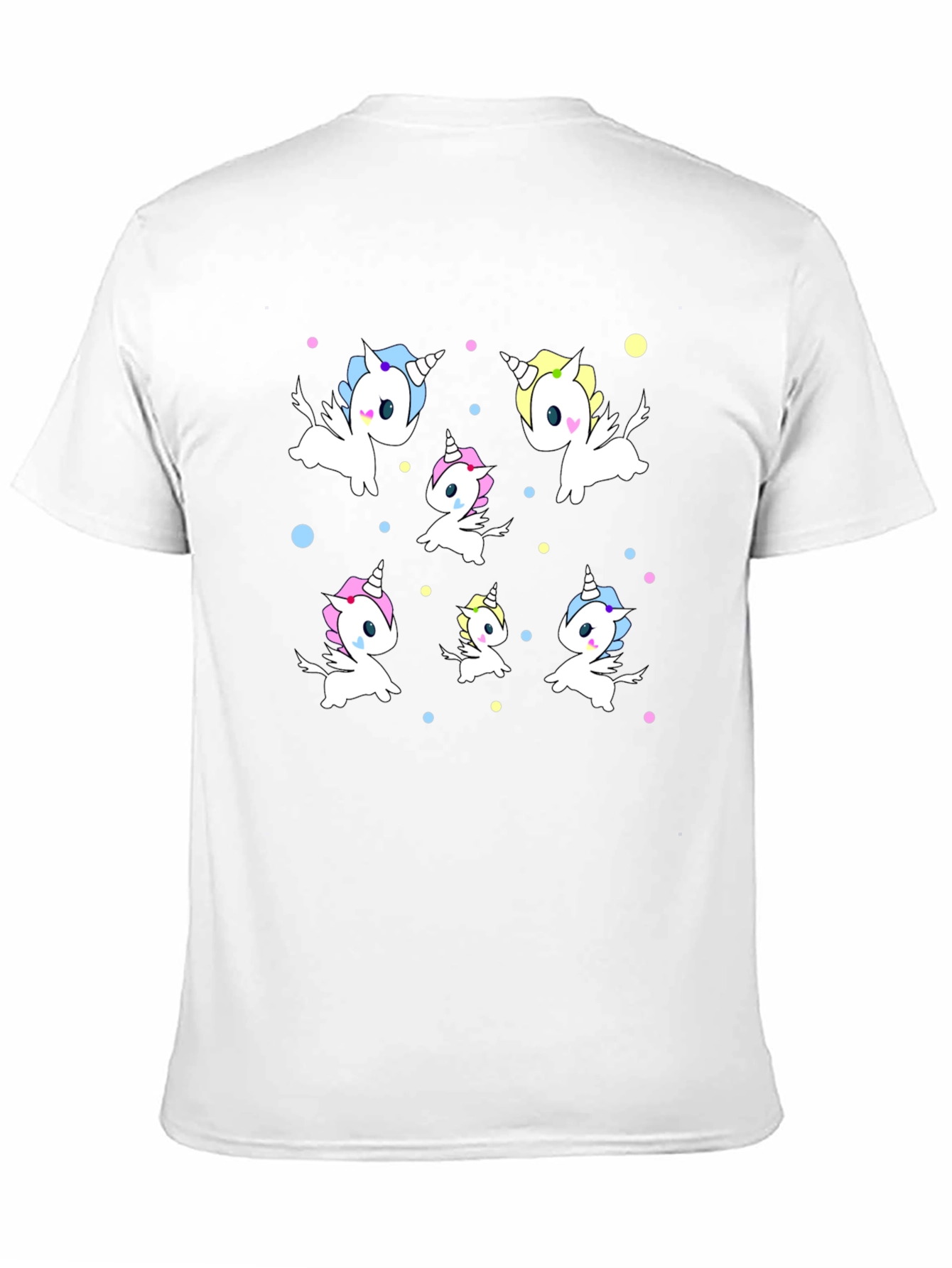 Unicorn Print Black Tee