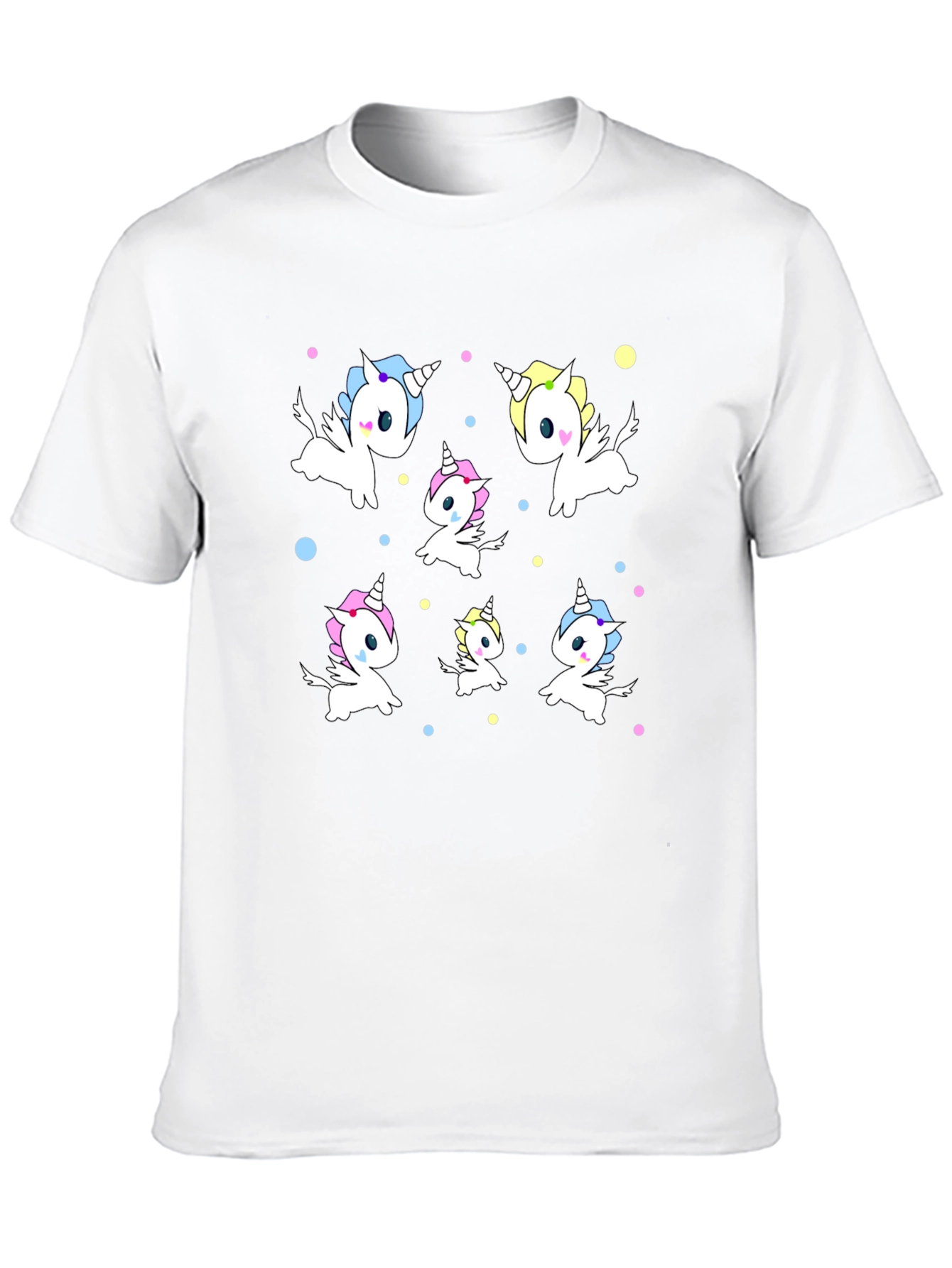 Unicorn Print Black Tee