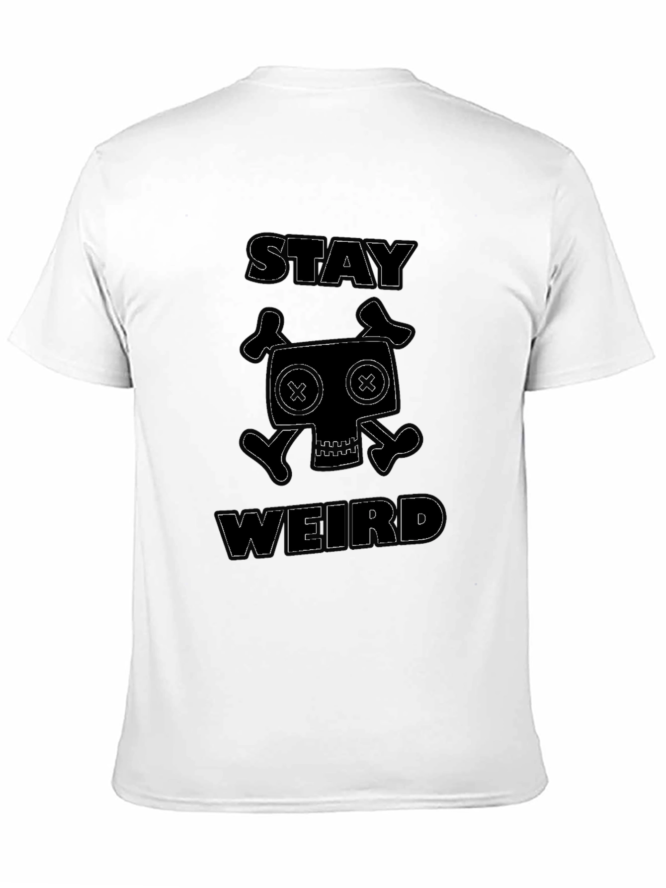 Stay Weird Black Graphic T-Shirt