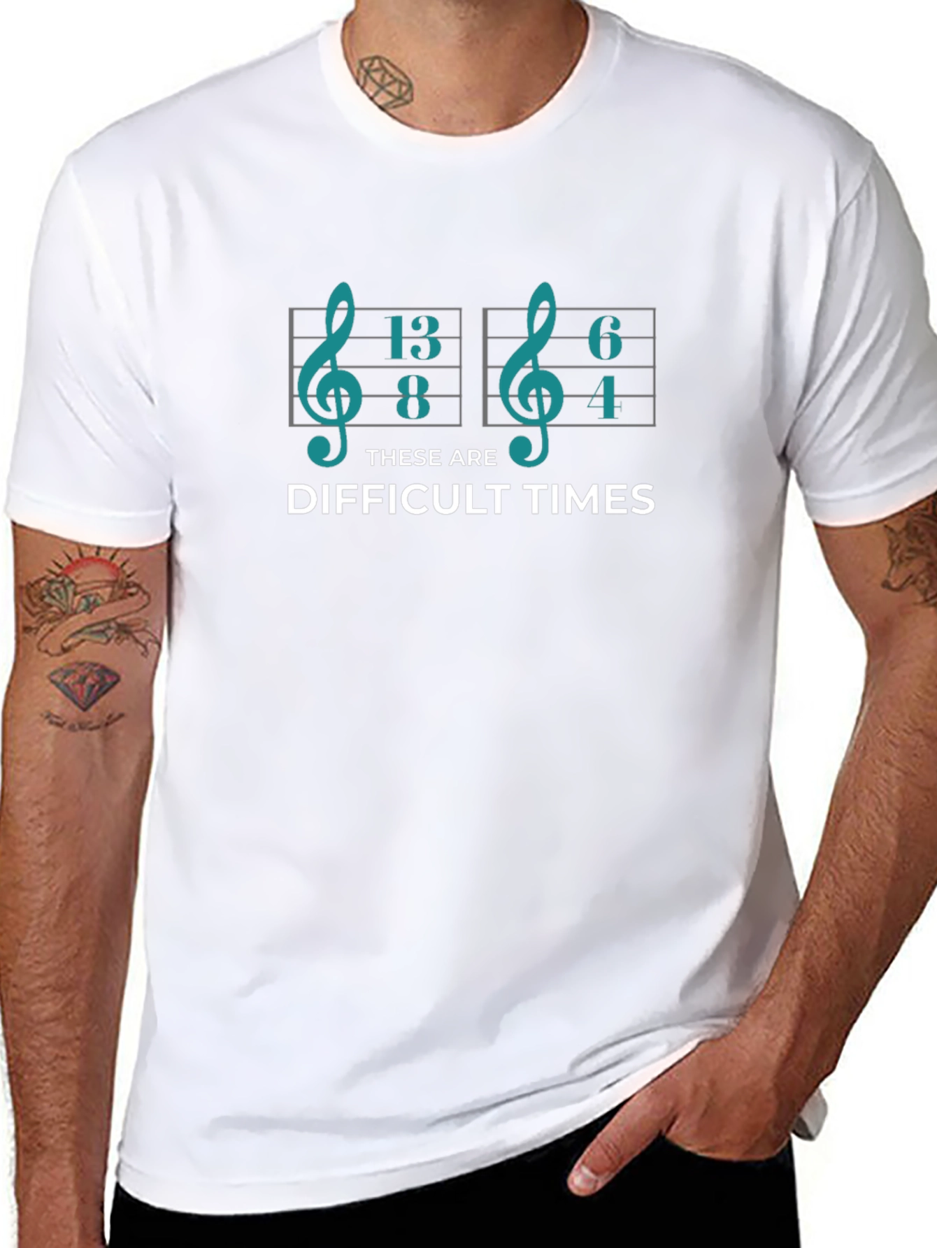 Difficult Times Music Theory T-Shirt