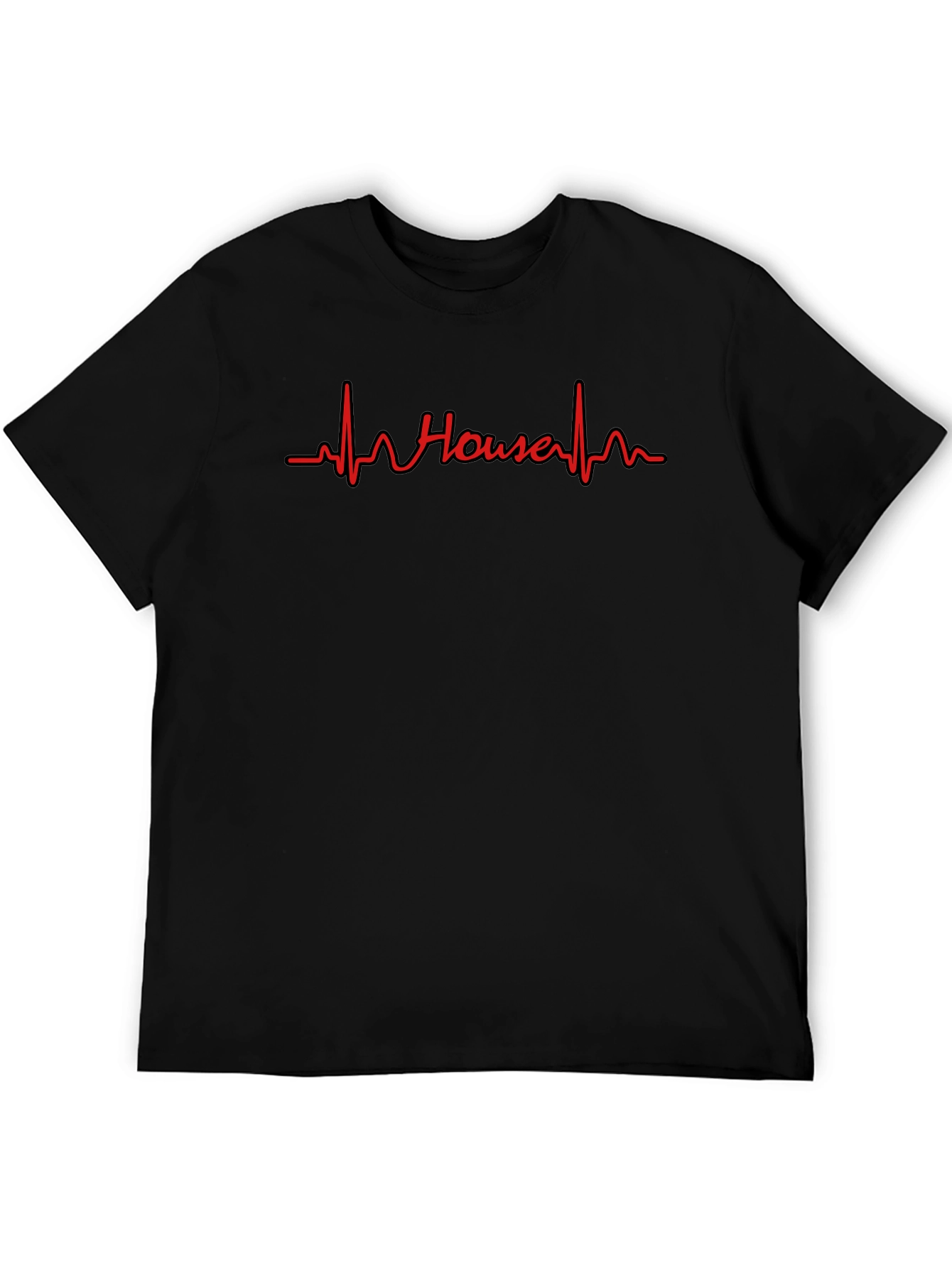 House Music Heartbeat T-Shirt - Black