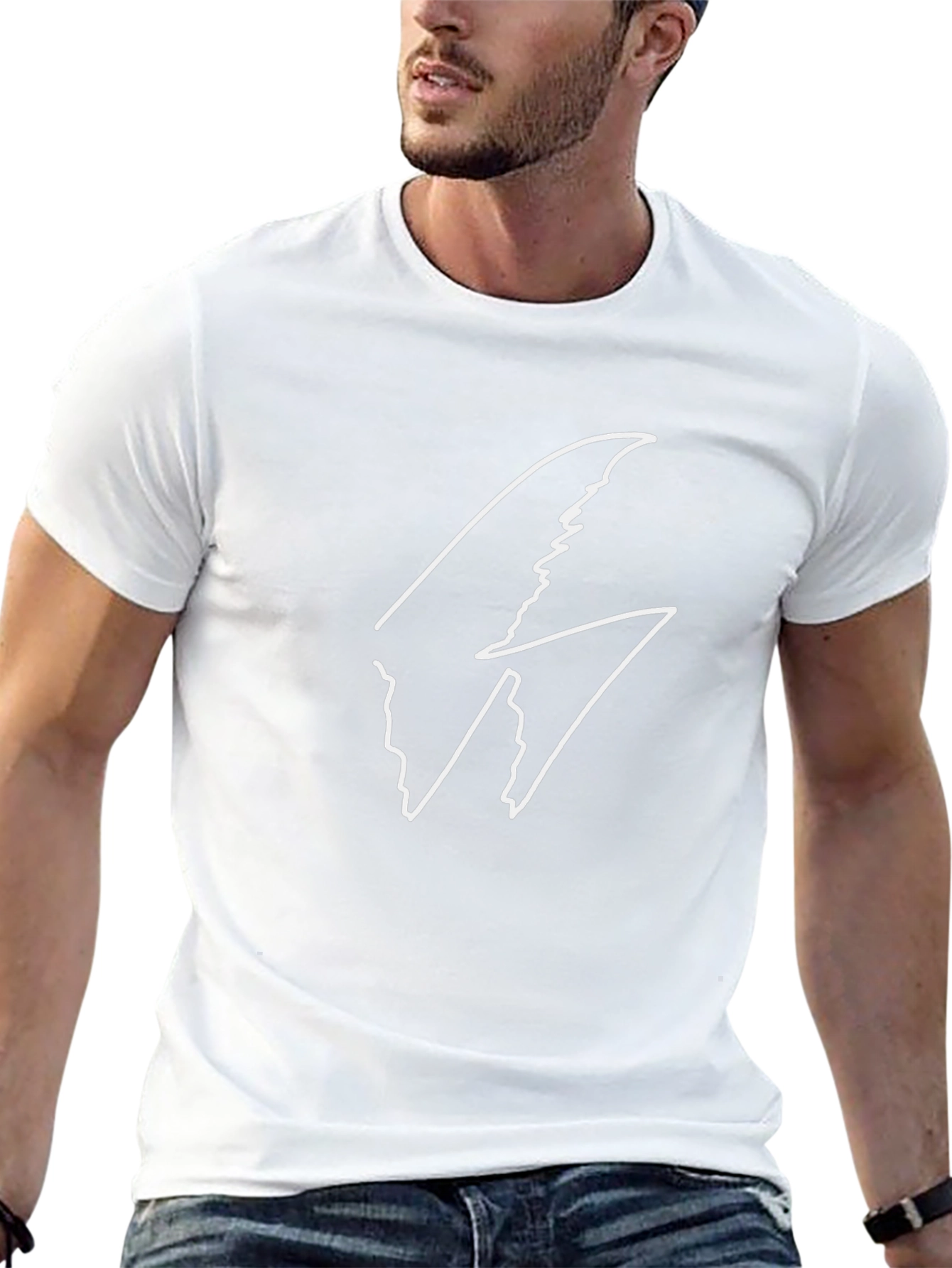 Modern Graphic Tee - Black