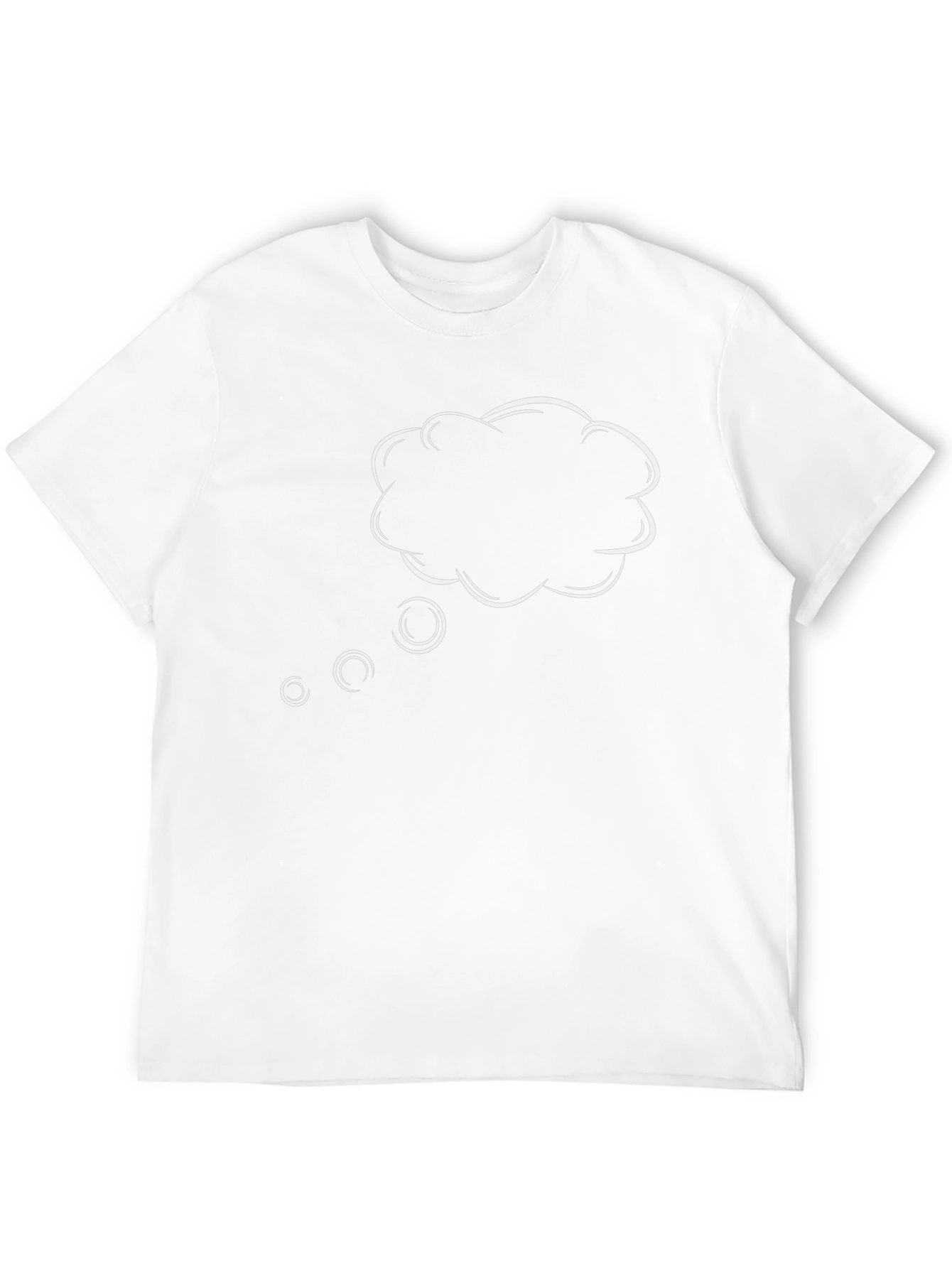 Black T-Shirt with Think Bubble Design