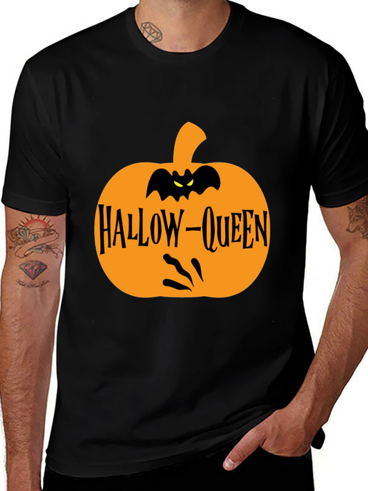 Hallow-Queen Halloween Pumpkin T-Shirt