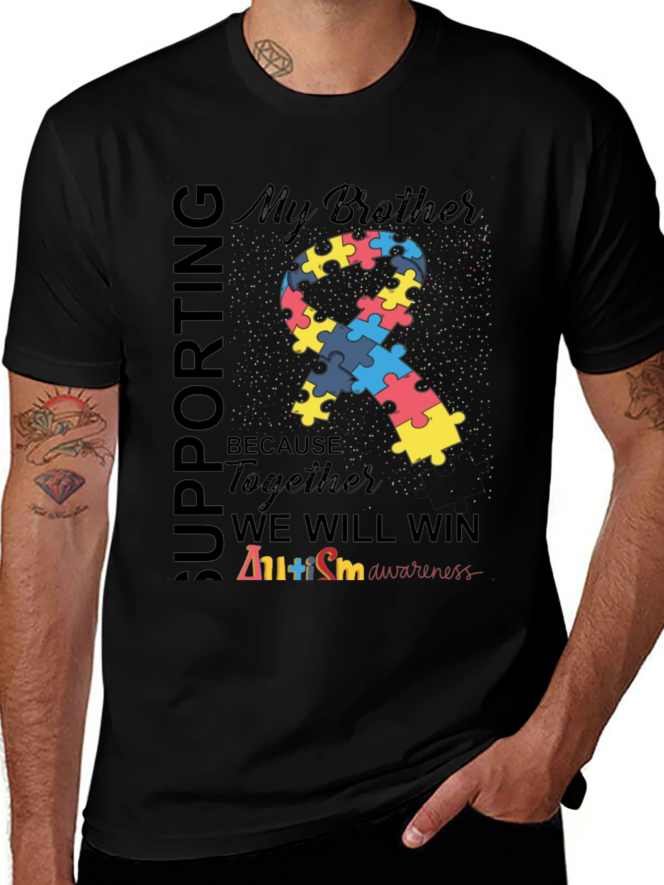 Autism Awareness Tee: Supporting My Brother