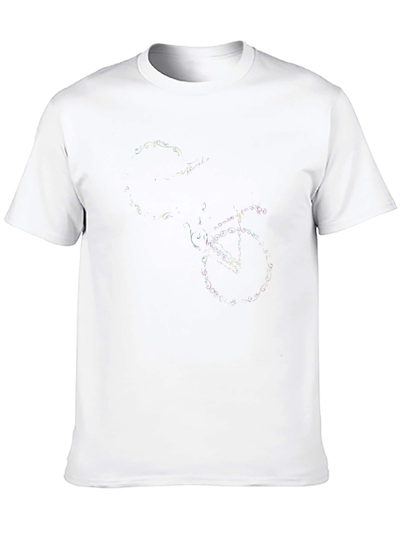 Mens Black Graphic T-Shirt - Bicycle Design