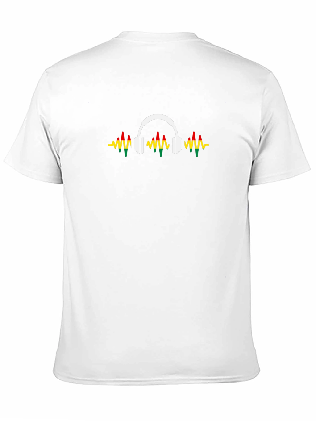 Rasta Headphones Graphic Tee - Black Cotton T-Shirt