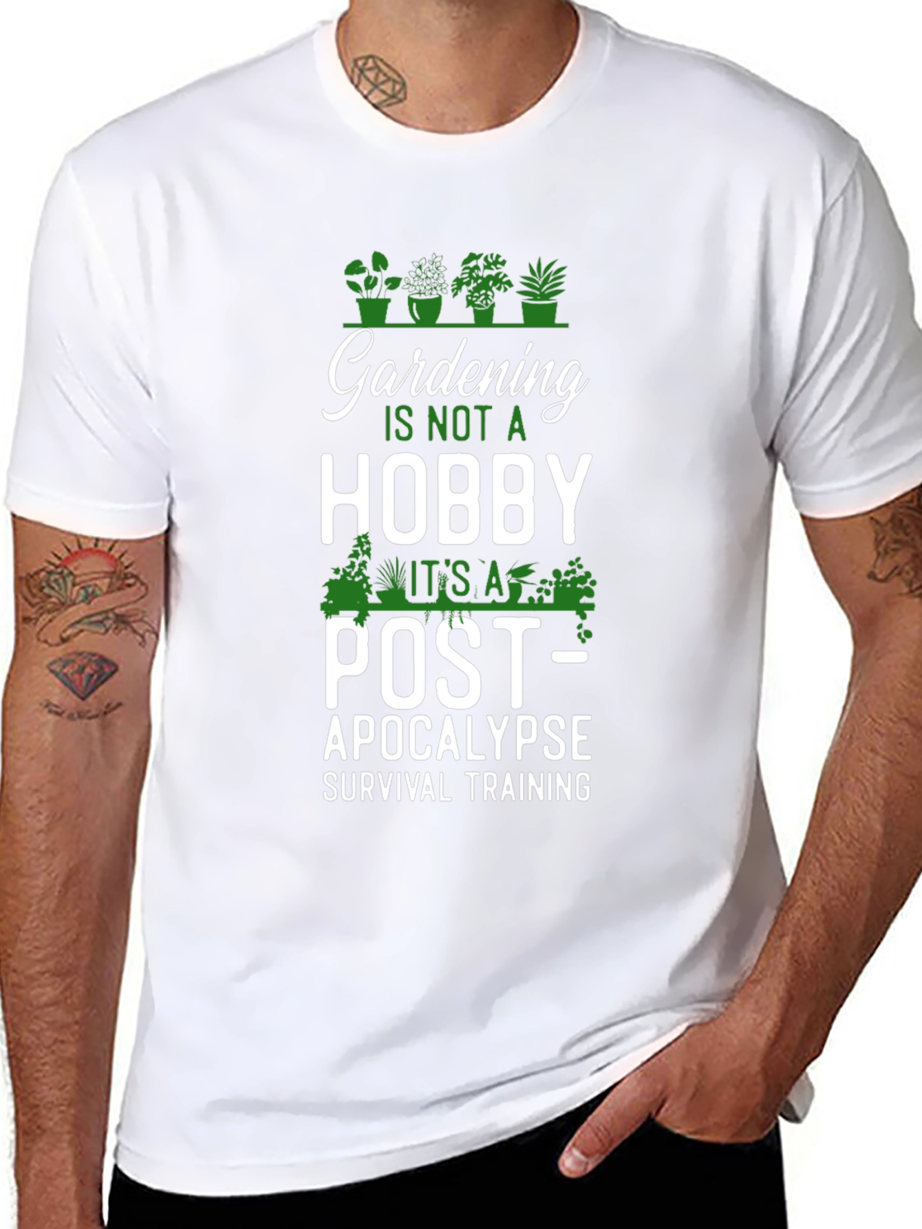 Gardening Post-Apocalypse Survival Training T-Shirt
