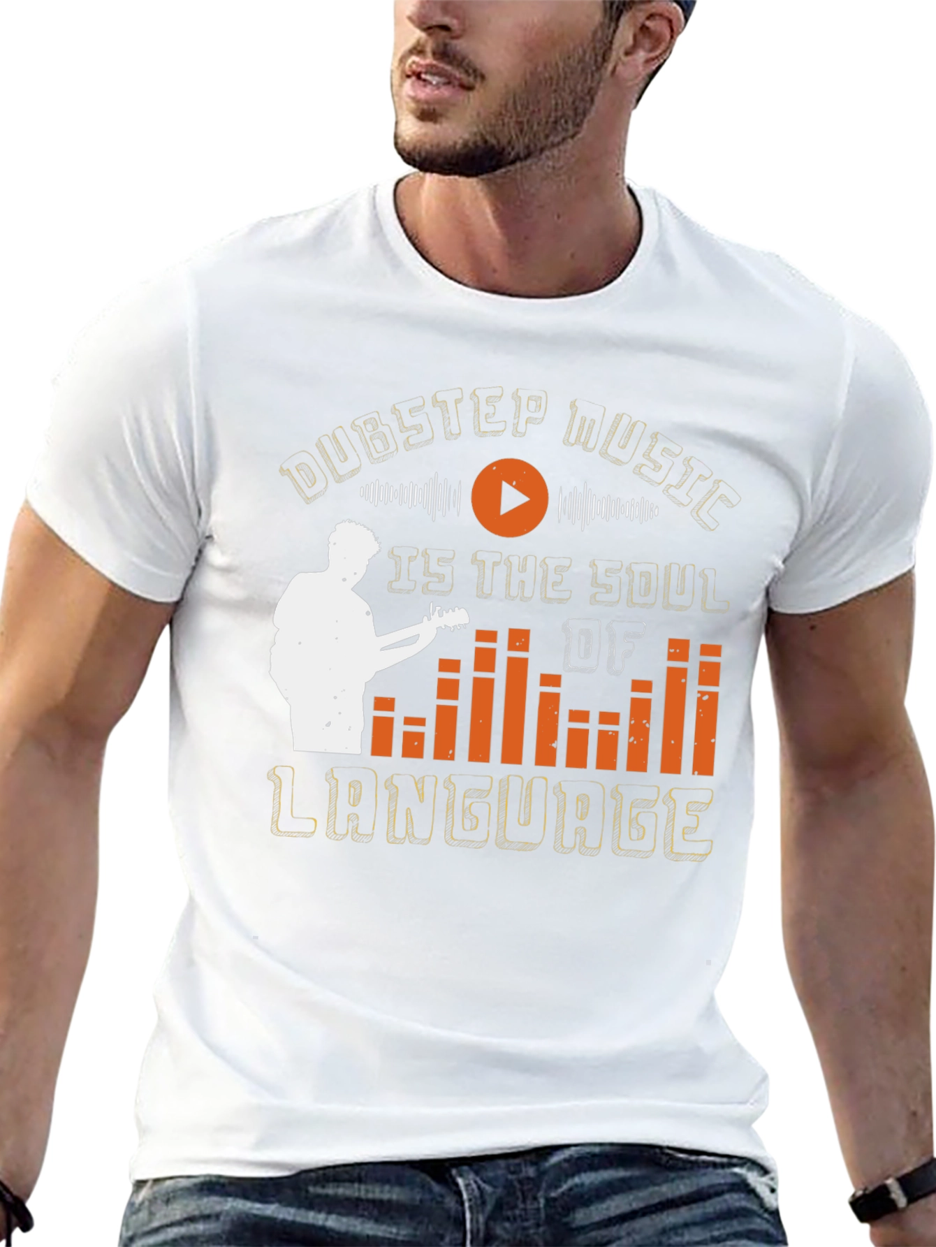Dubstep Music Soul Language Graphic Tee - Black