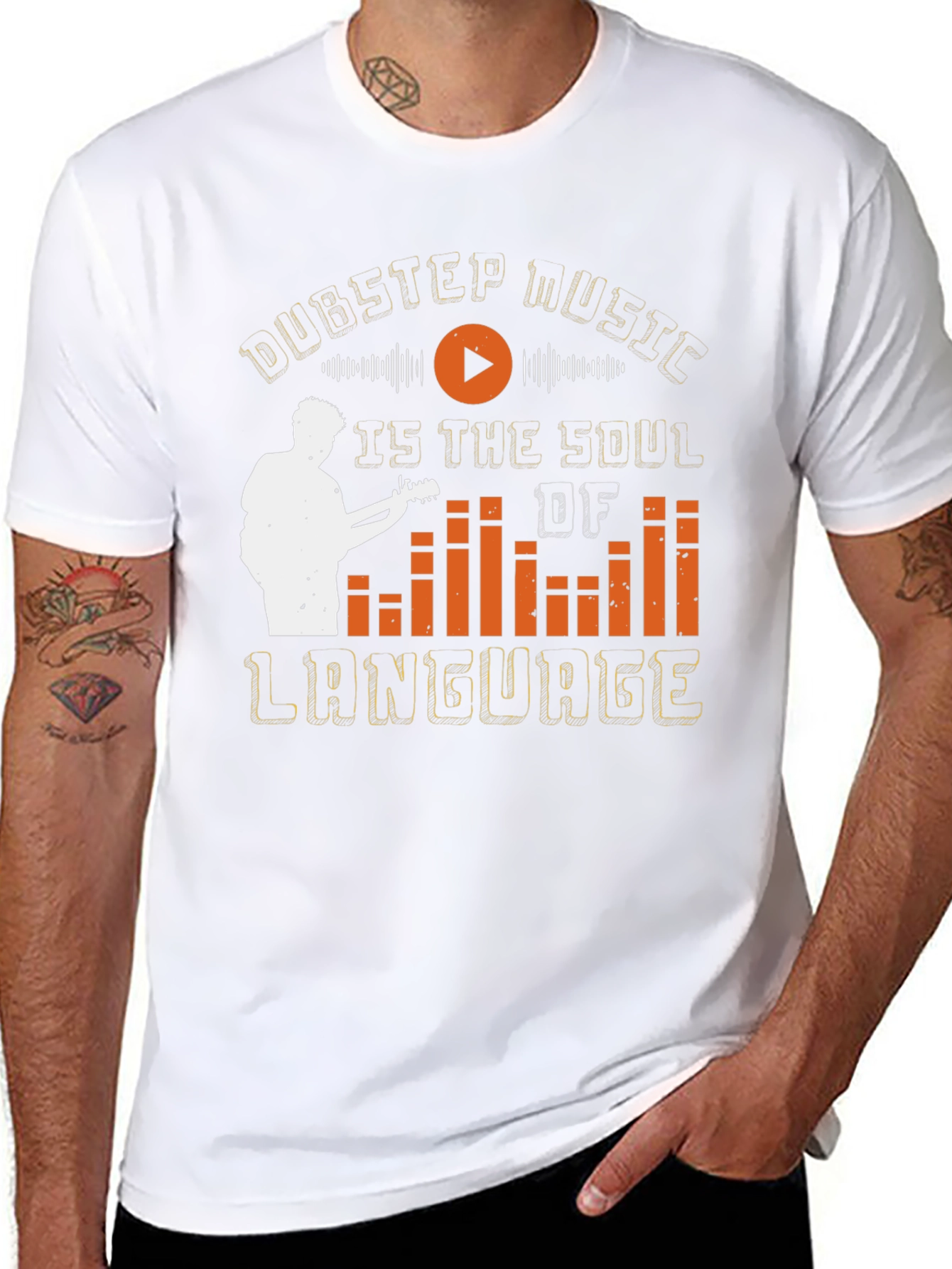 Dubstep Music Soul Language Graphic Tee - Black