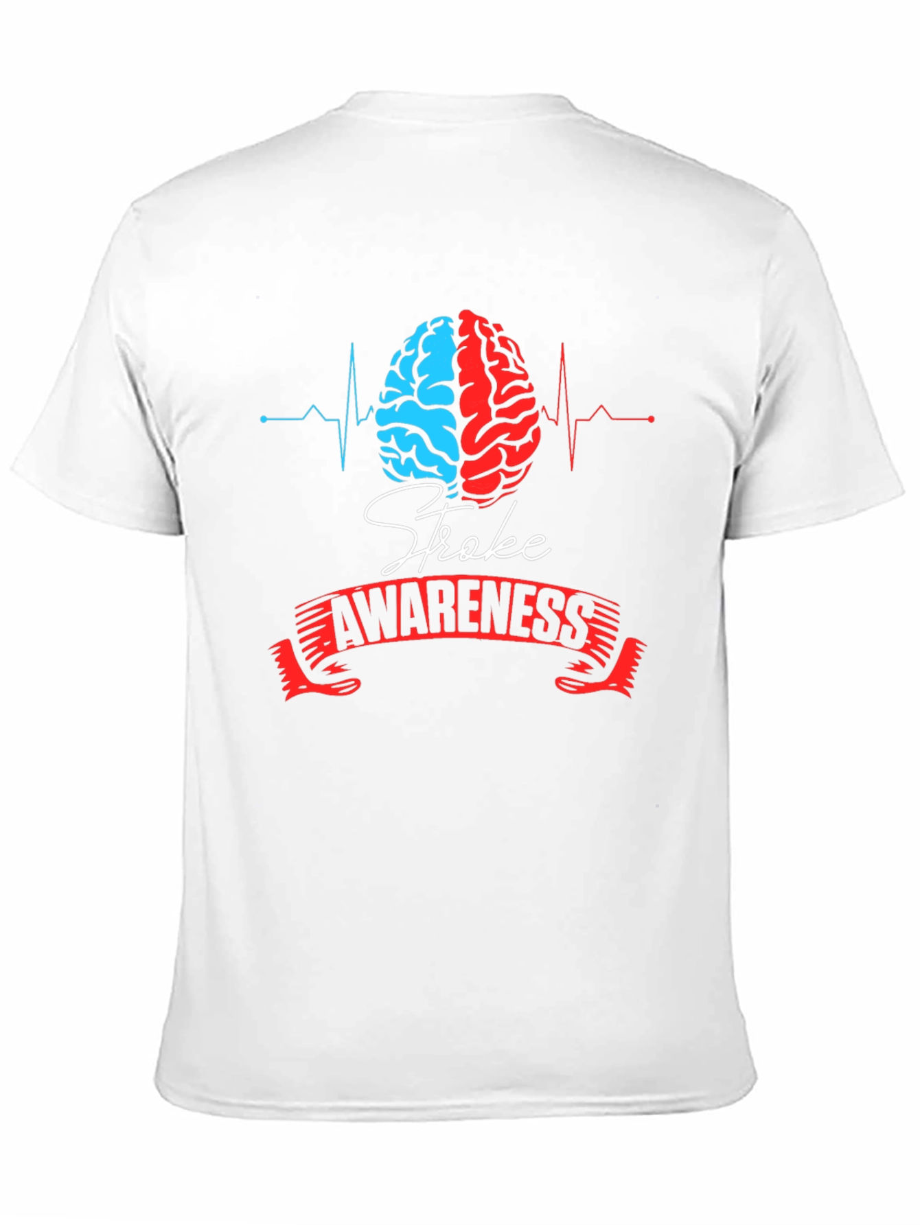 Stroke Awareness T-Shirt - Brain Graphic