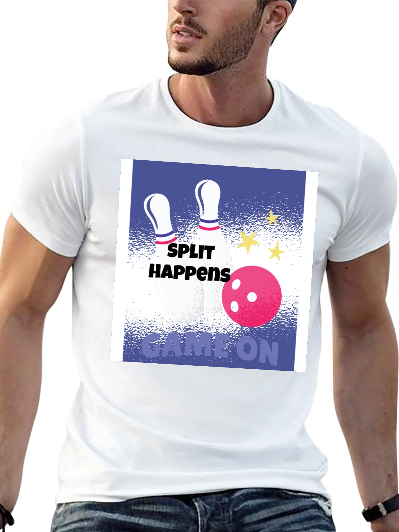 Split Happens Bowling Graphic Tee