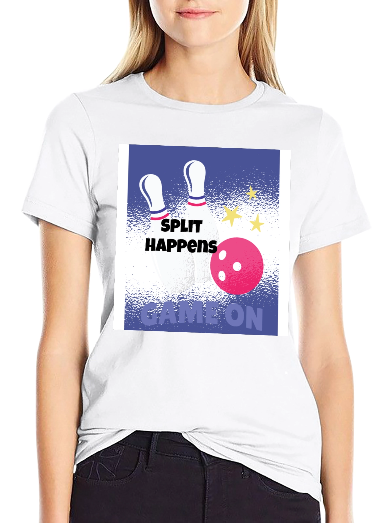 Split Happens Bowling Graphic Tee