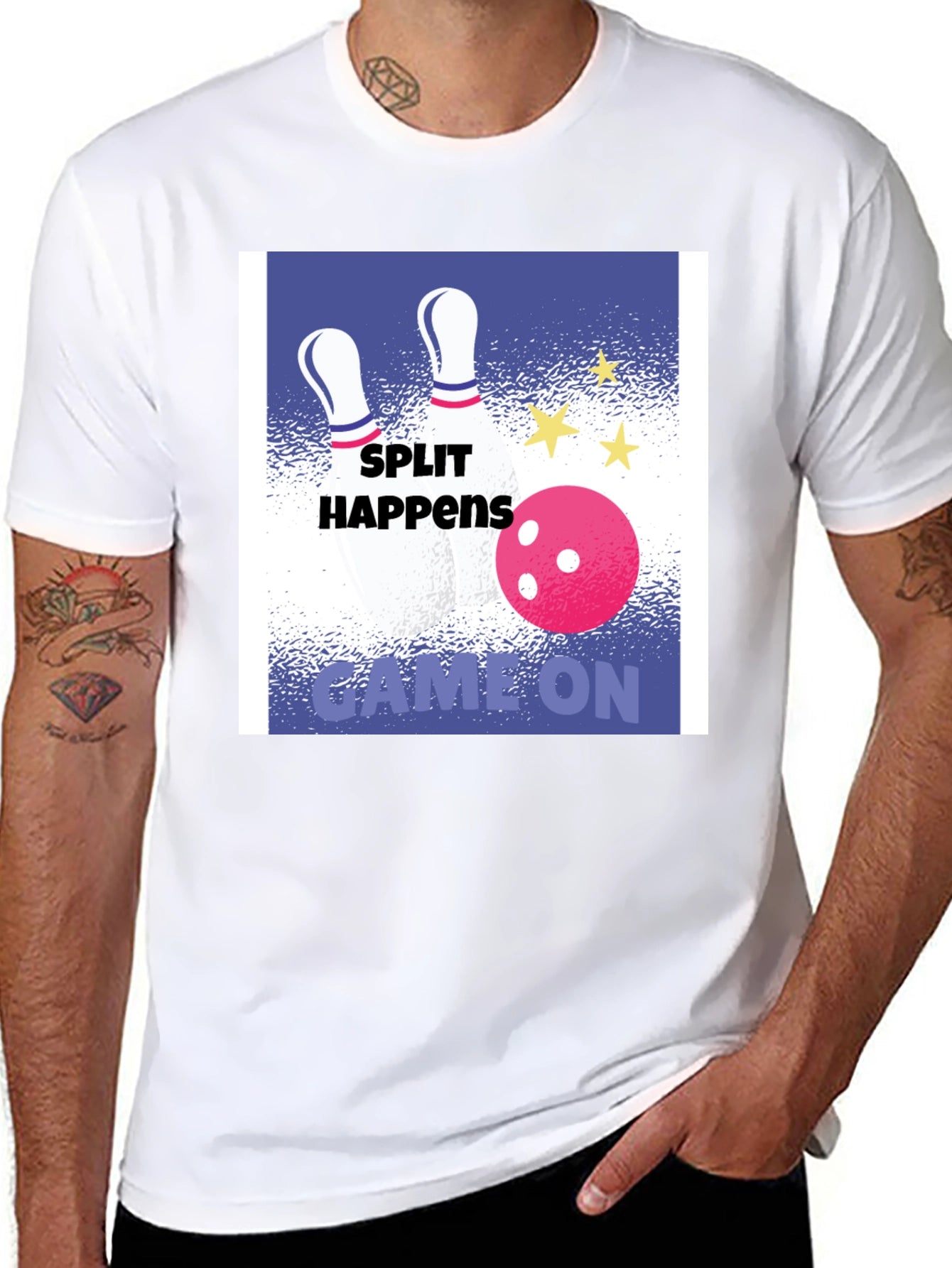 Split Happens Bowling Graphic Tee