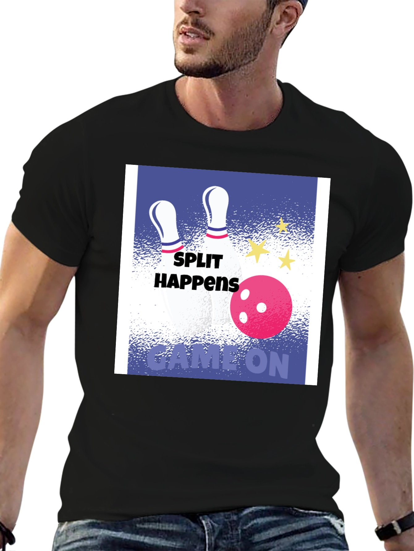 Split Happens Bowling Graphic Tee