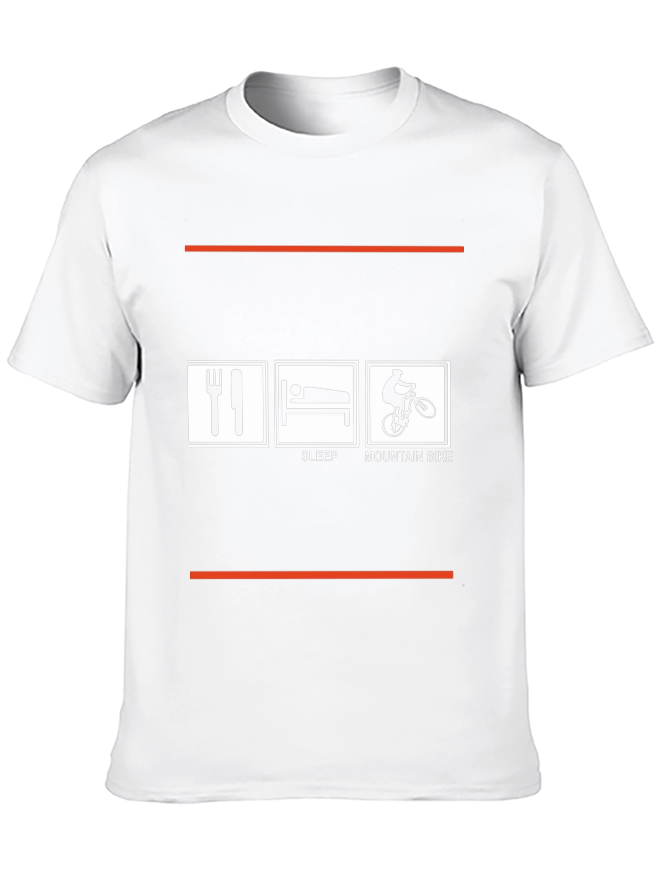 Eat Sleep Mountain Bike Black Graphic Tee