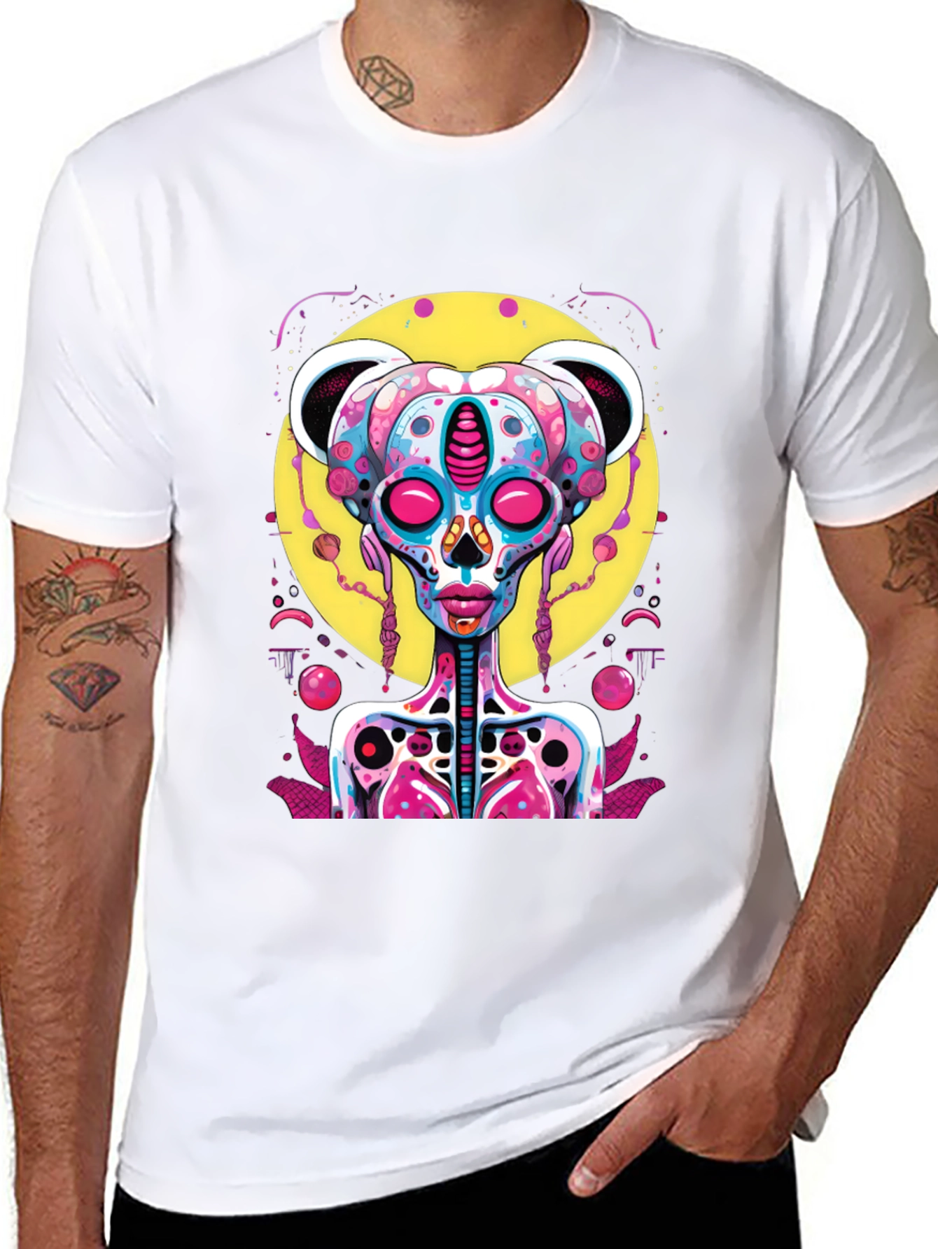 Psychedelic Alien Bear T-Shirt