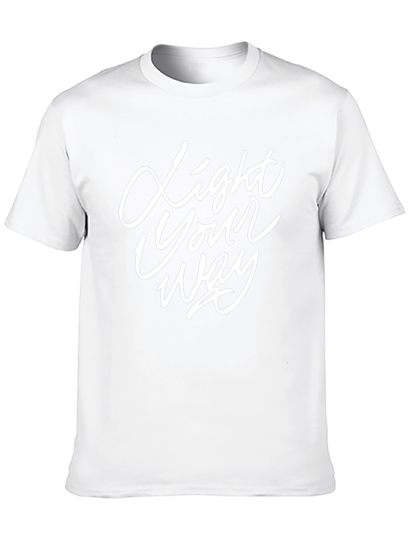 Light Your Way Graphic Tee - Stylish Black T-Shirt