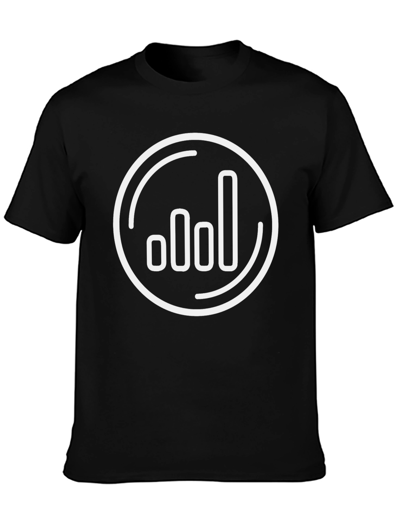 Signal Strength Graphic Tee - Black Casual Shirt