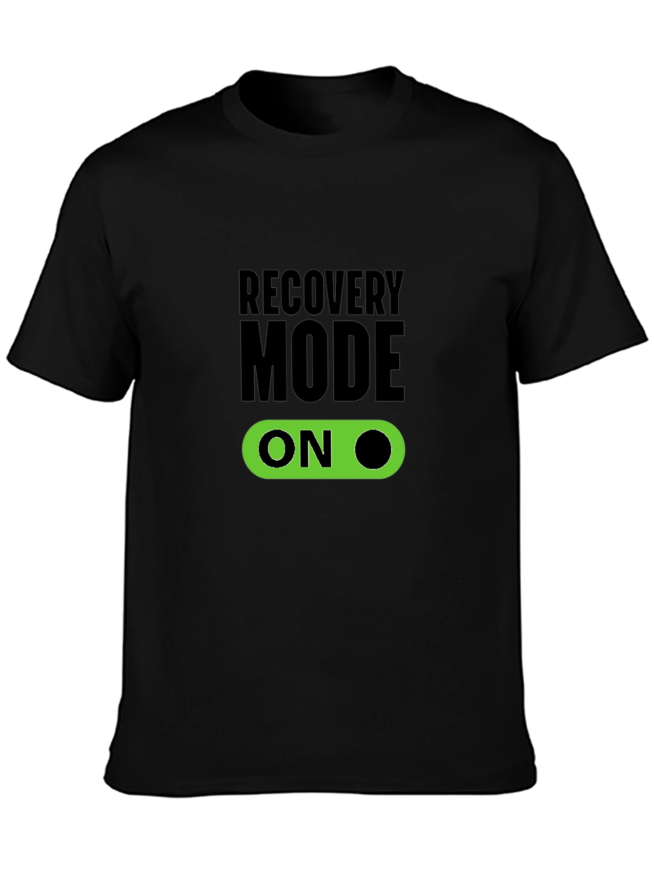 Recovery Mode On Black T-Shirt