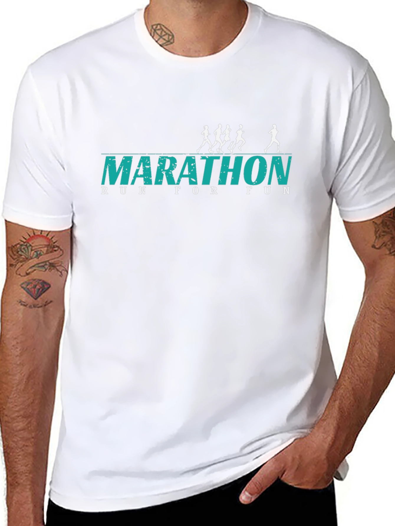 Marathon Run for Fun Graphic Tee