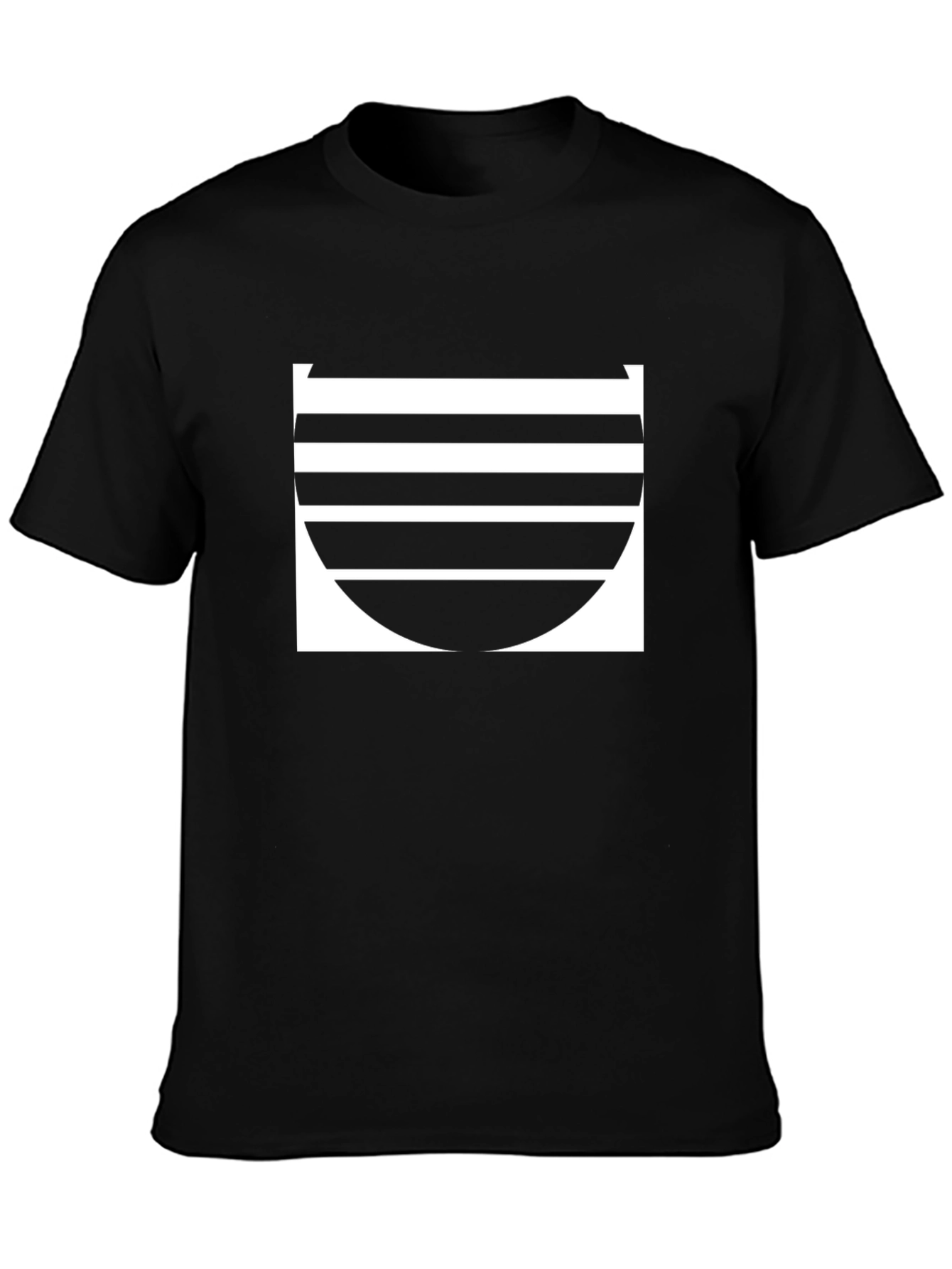Stripped Sunset Tee - Black