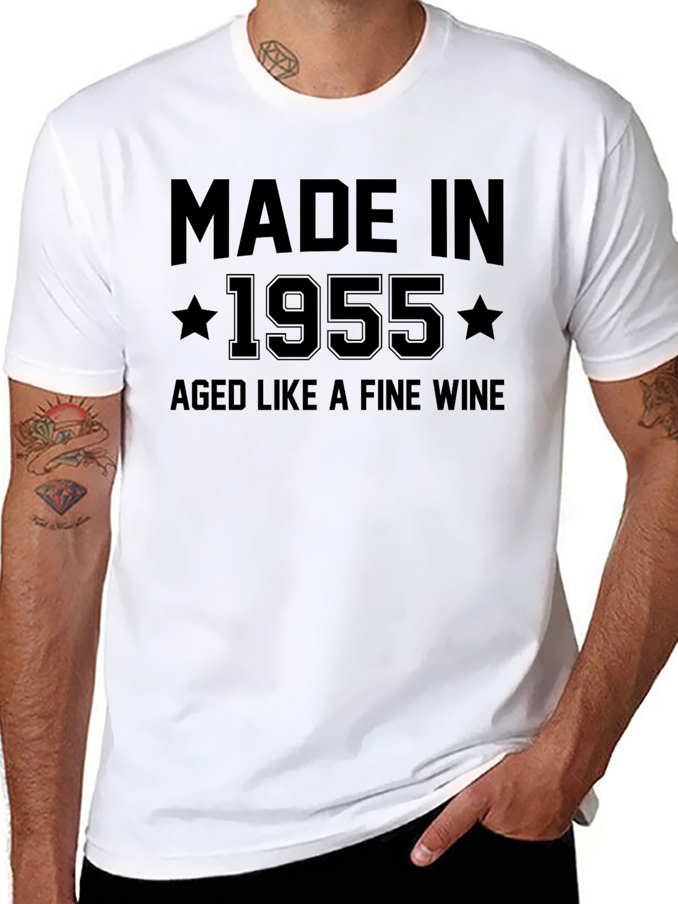 Made in 1955 Aged Like Fine Wine Graphic T-Shirt