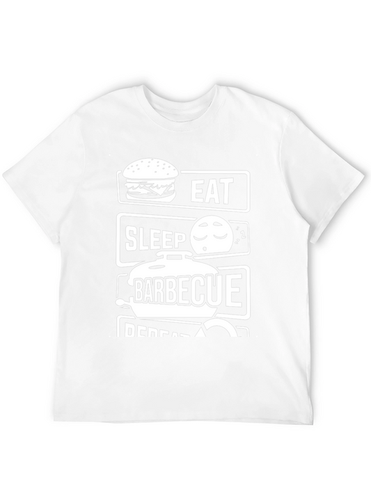 Eat Sleep Barbecue Repeat Funny T-Shirt