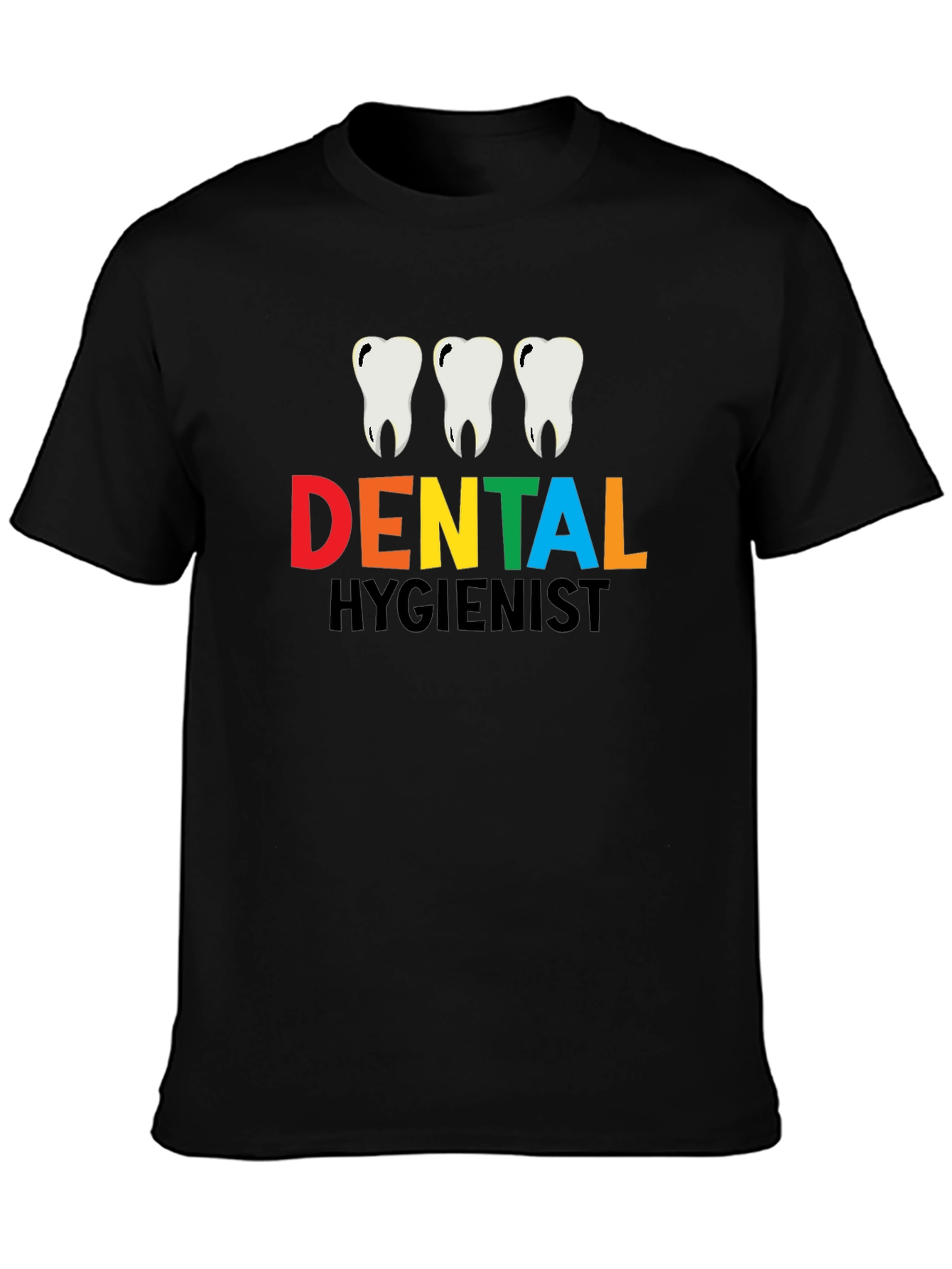 Dental Hygienist T-Shirt - Black Cotton Tee