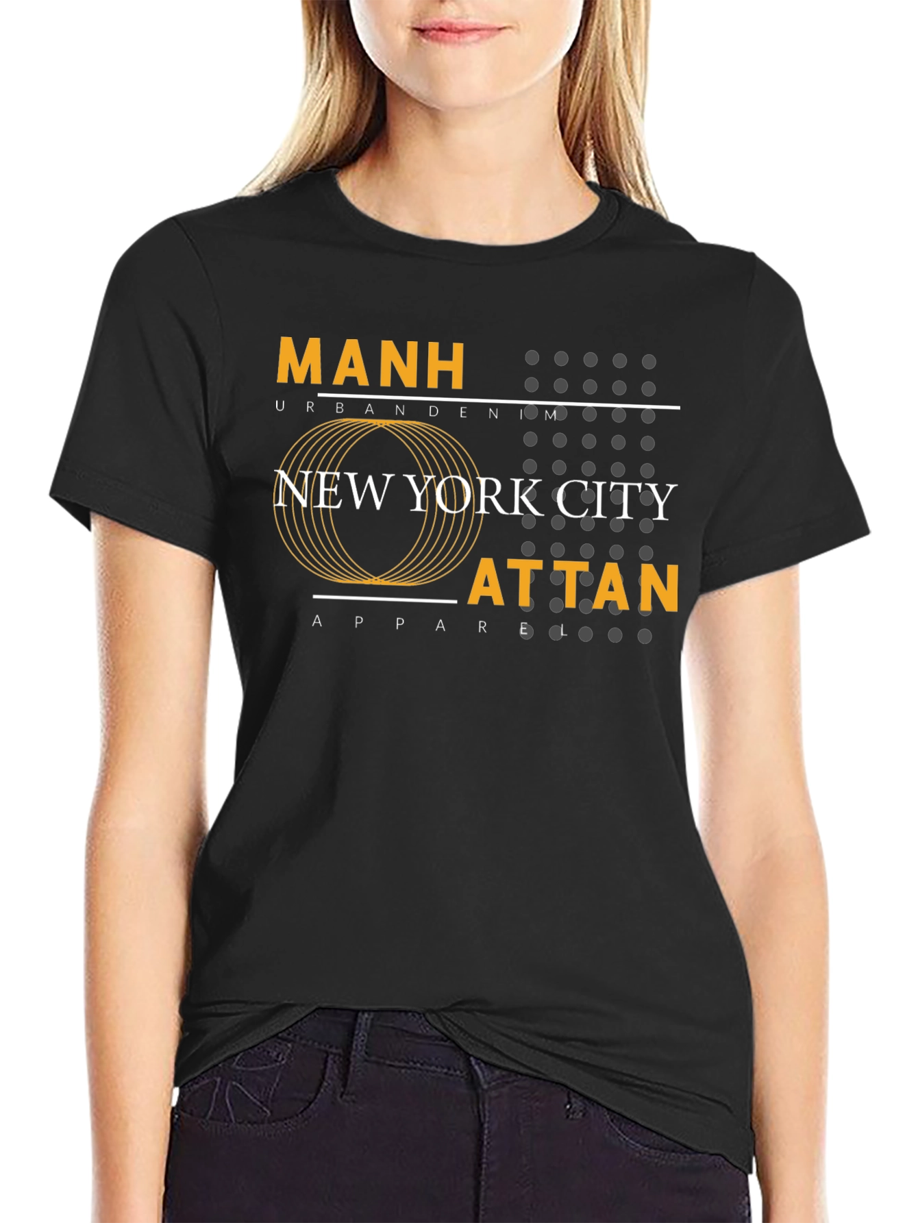 Manhattan NYC Urban Graphic Tee