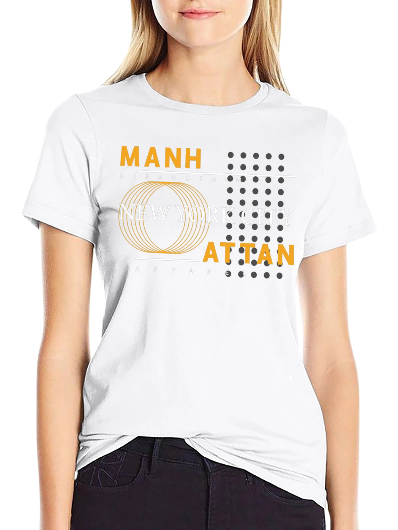 Manhattan NYC Urban Graphic Tee