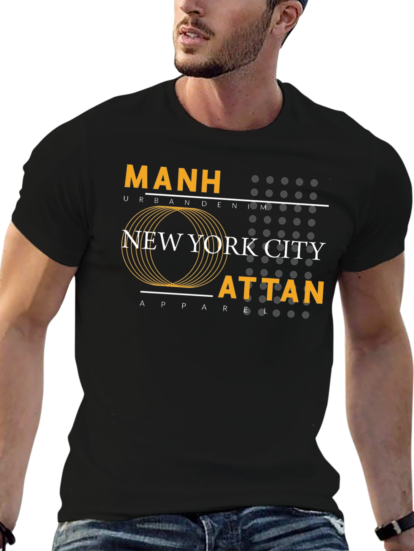 Manhattan NYC Urban Graphic Tee