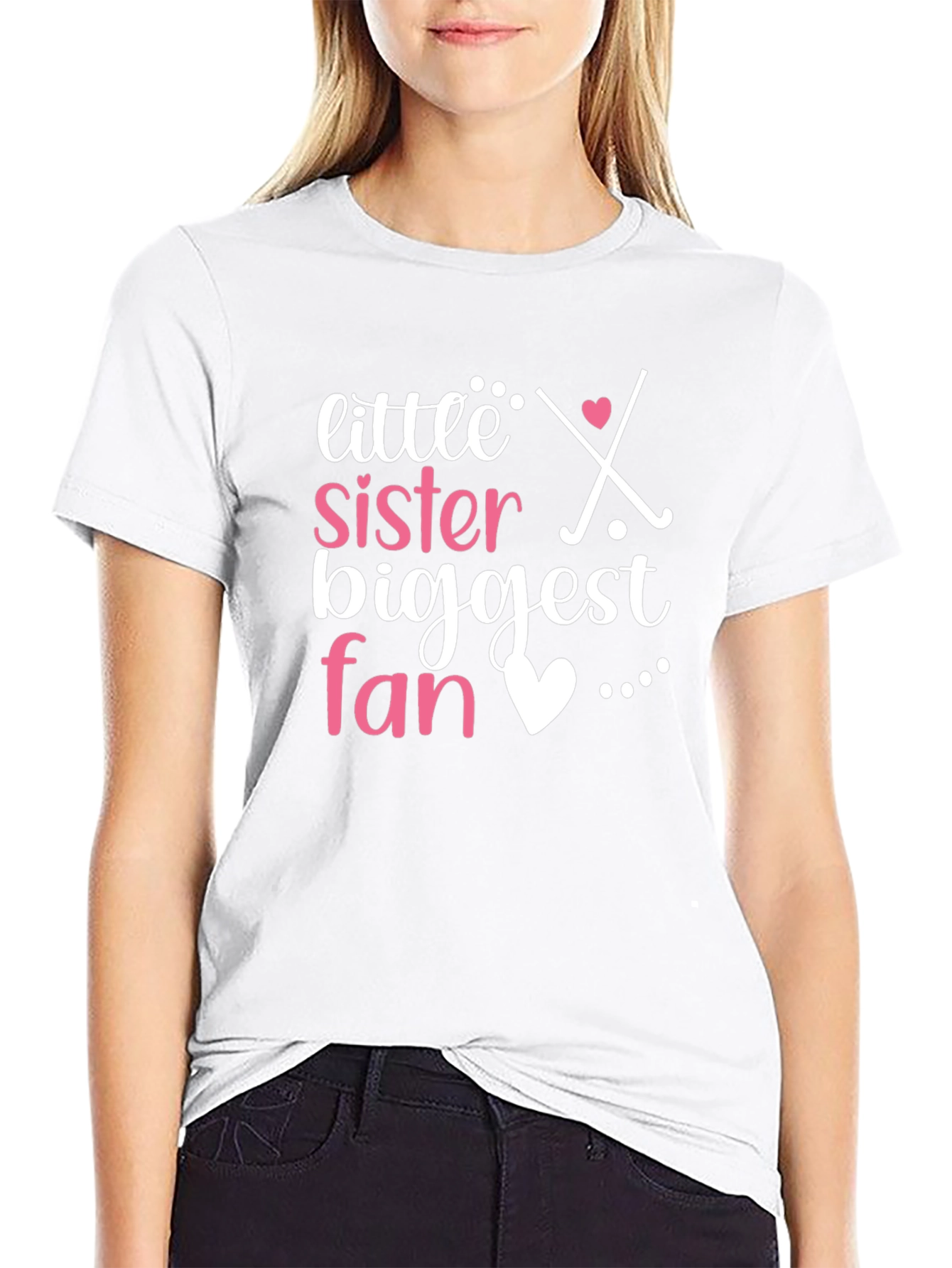 Little Sister Biggest Fan Tee