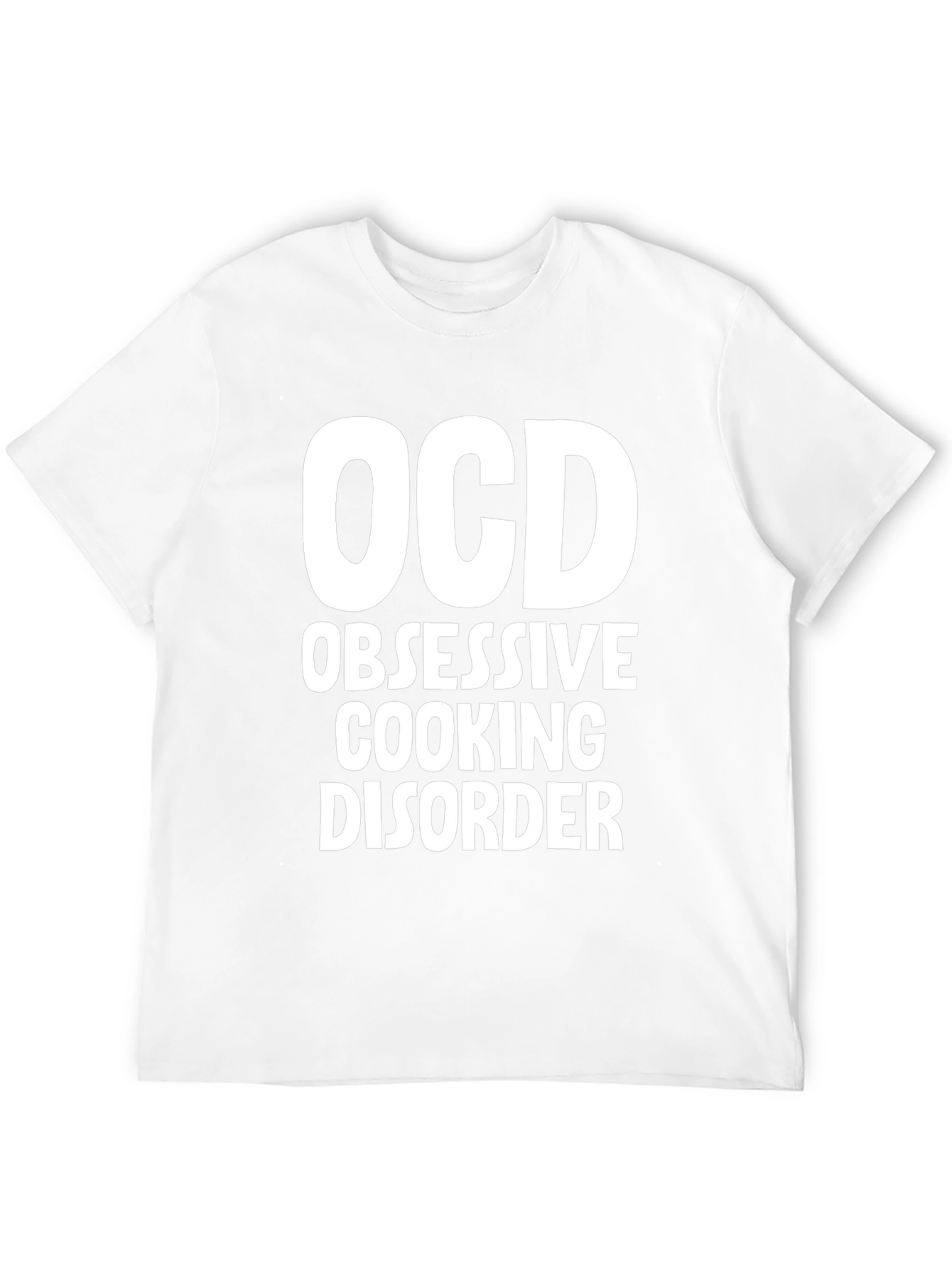 OCD Obsessive Cooking Disorder T-Shirt Black Cotton Tee