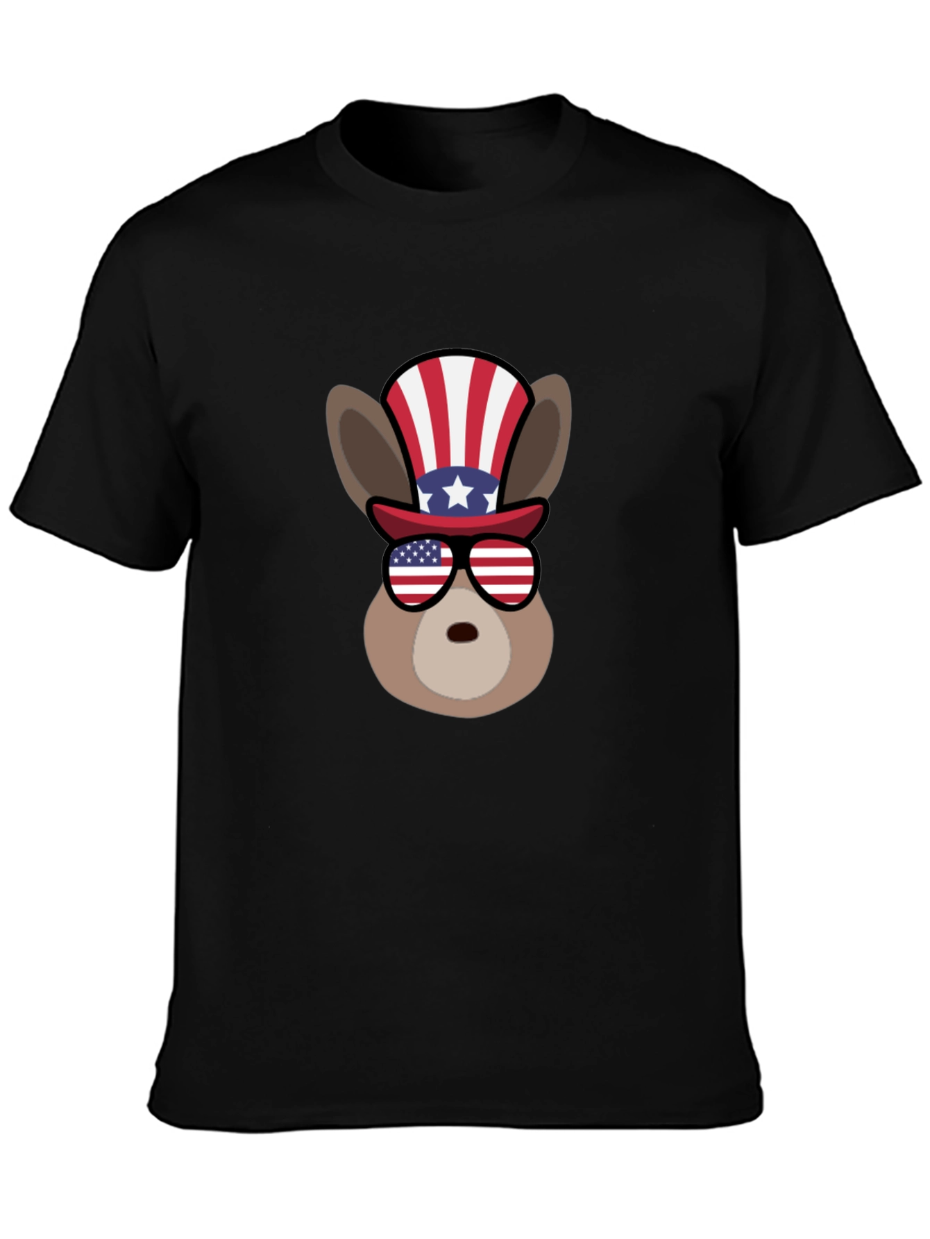 Patriotic Donkey Graphic T-Shirt
